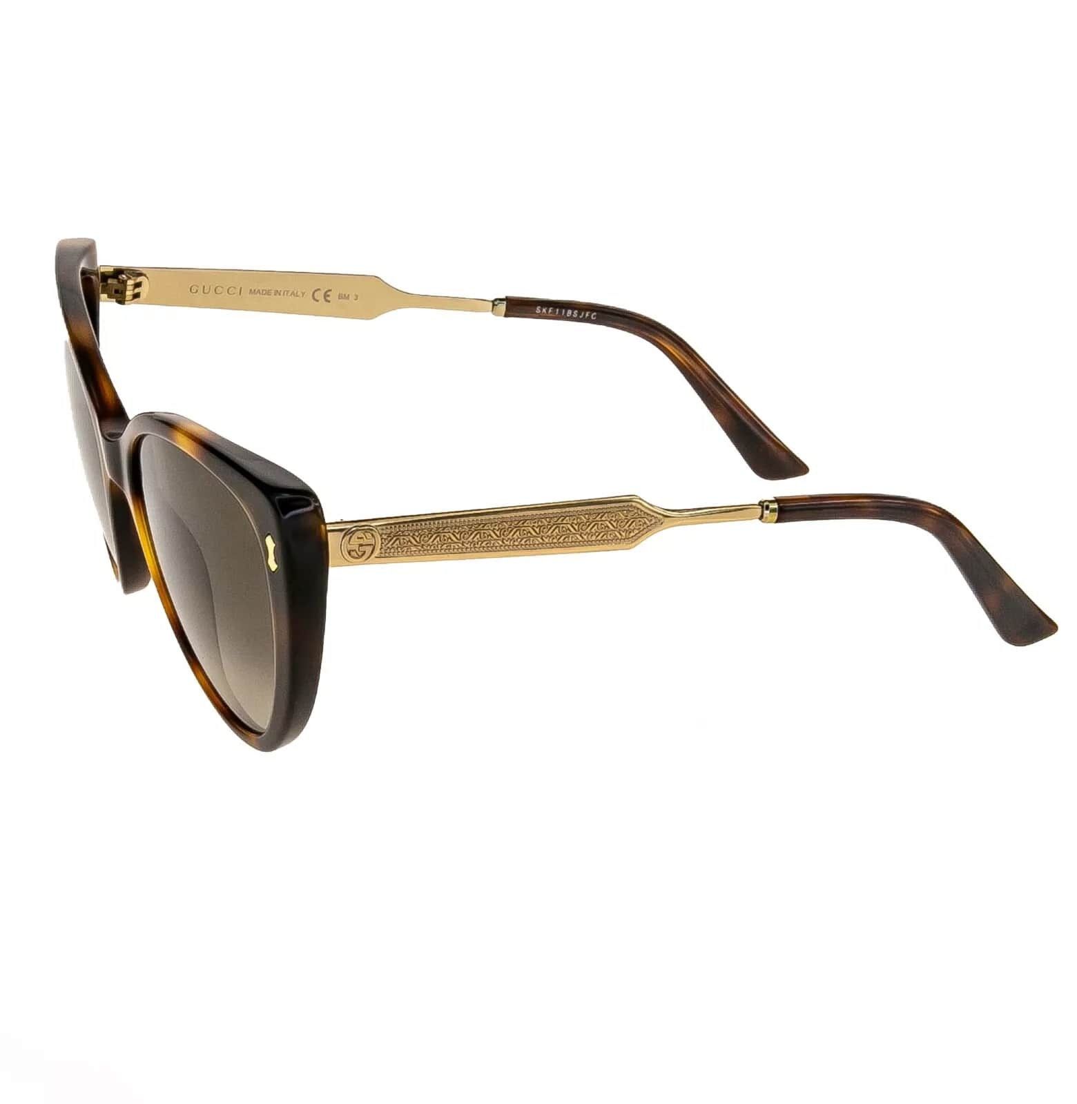 Gucci GUCCI GG3804S DAMASCATO Filigree Havana Gold Sunglasses 3804 Size ONE SIZE - 5 Thumbnail