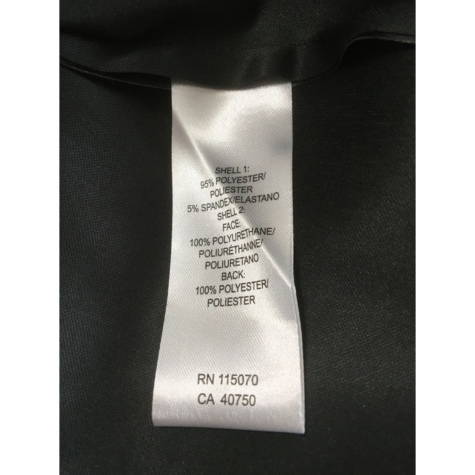Other NWT Nina Leonard XL Burgundy and Black Pleather LS Dress Size XL / US 12-14 / IT 48-50 - 5 Thumbnail