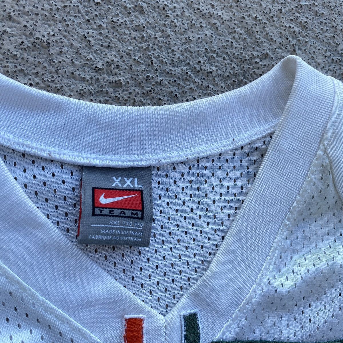 NCAA 90s Y2K NIKE MIAMI HURRICANES #12 Jim Kelly BASEBALL JERSEY Size US XXL / EU 58 / 5 - 7 Thumbnail