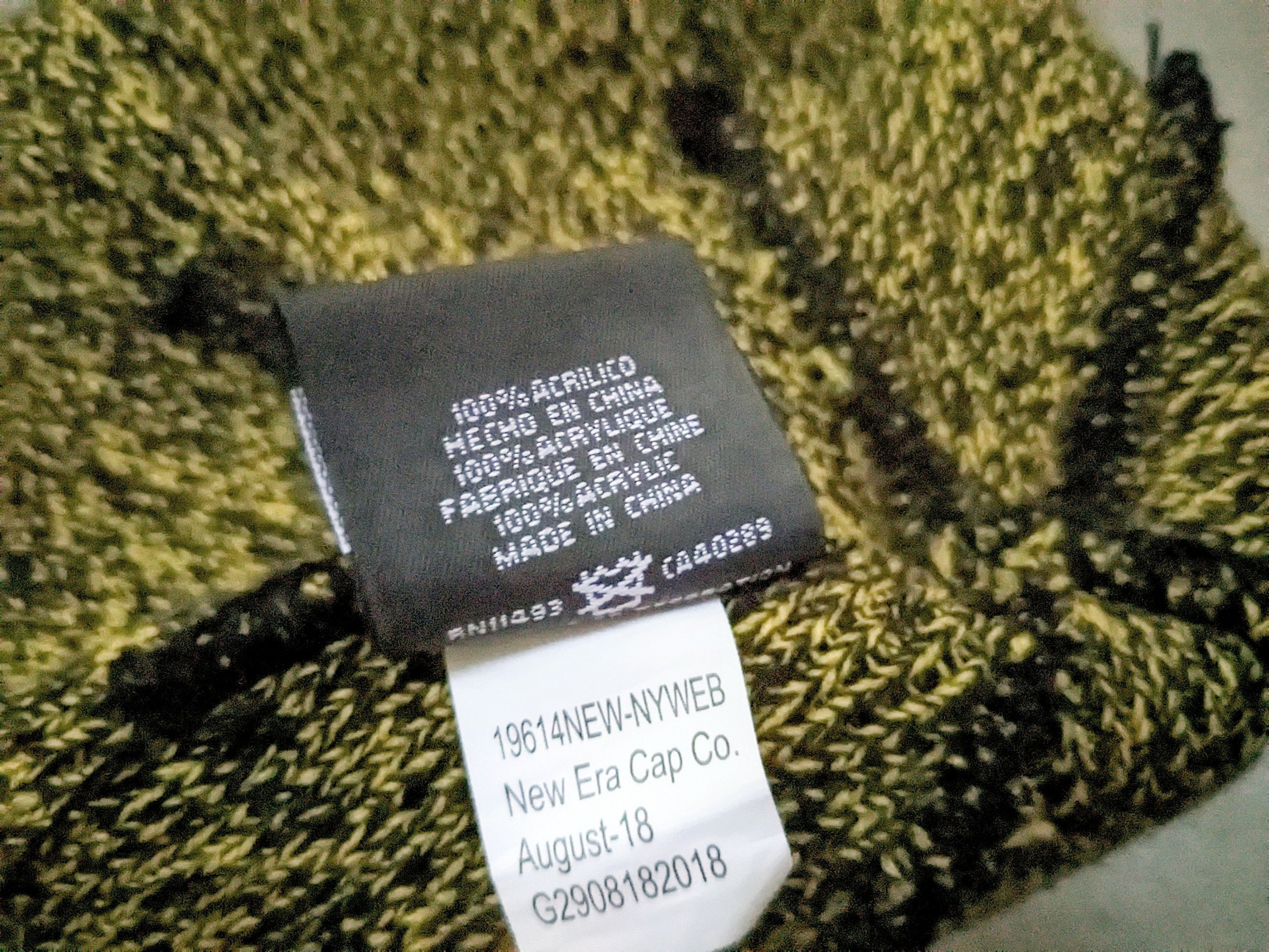 New Era × Supreme Supreme x New Era Arc Logo Beanie Yellow Black FW18 Size ONE SIZE - 9 Thumbnail