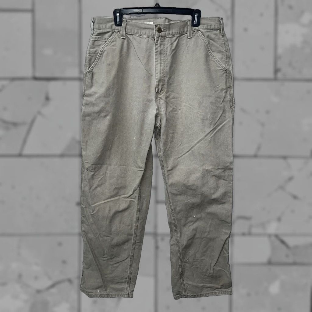 Carhartt VINTAGE Carhartt 1889 Beige Pants Men 38x32 Khaki Regular Inseam 32 Mens Clothing Size US 38 / EU 54 - 1 Thumbnail