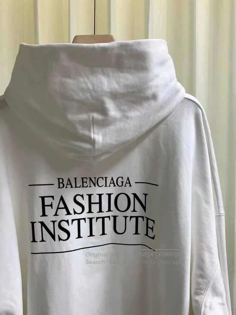 Balenciaga Balenciaga Front and Back Slogan Hoodie Sweatshirt Size US XS / EU 42 / 0 - 4 Thumbnail