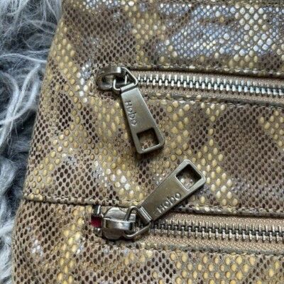 Hobo Hobo Mara Autumn Python Brown Snakeskin Leather Purse Should Size ONE SIZE - 3 Thumbnail