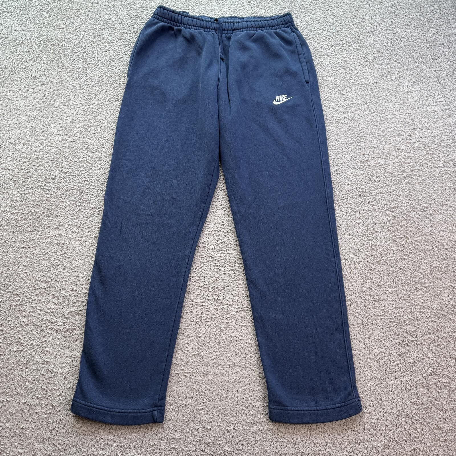 Nike Nike Mini Swoosh Fleece Sweatpants Navy Baggy Joggers Mens M Size US 32 / EU 48 - 1 Thumbnail