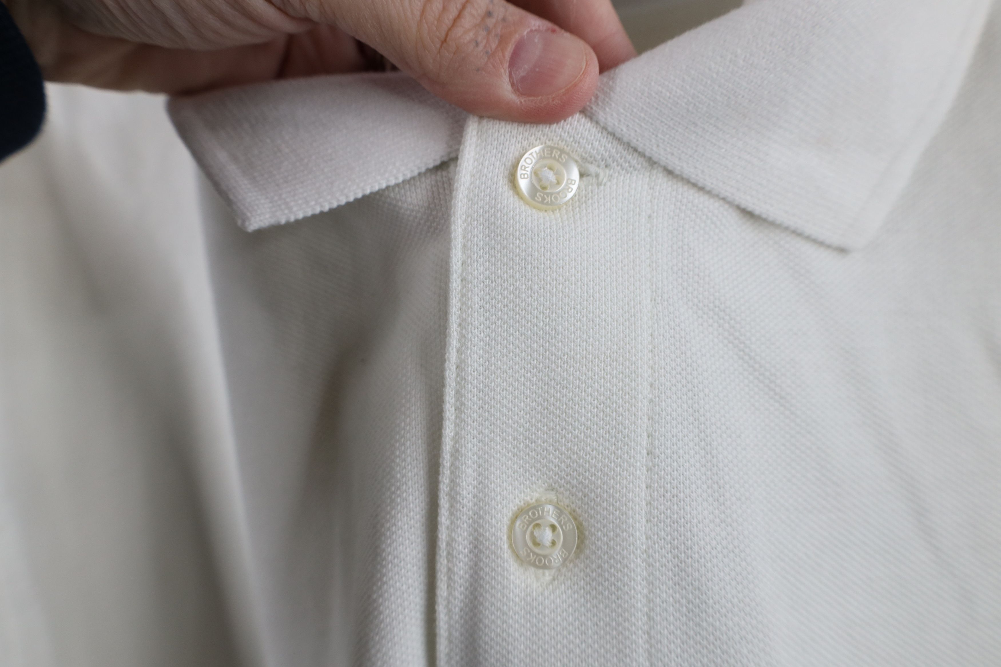Brooks Brothers × Vintage Brooks Brothers Pique Cotton Performance Collared Polo White Size US XL / EU 56 / 4 - 9 Thumbnail