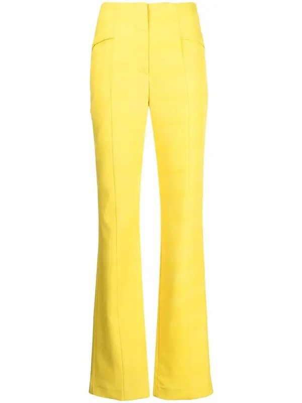 image of De La Vali O1Mle0524 Charlie Tailored Trouser In Yellow, Women's (Size 26)