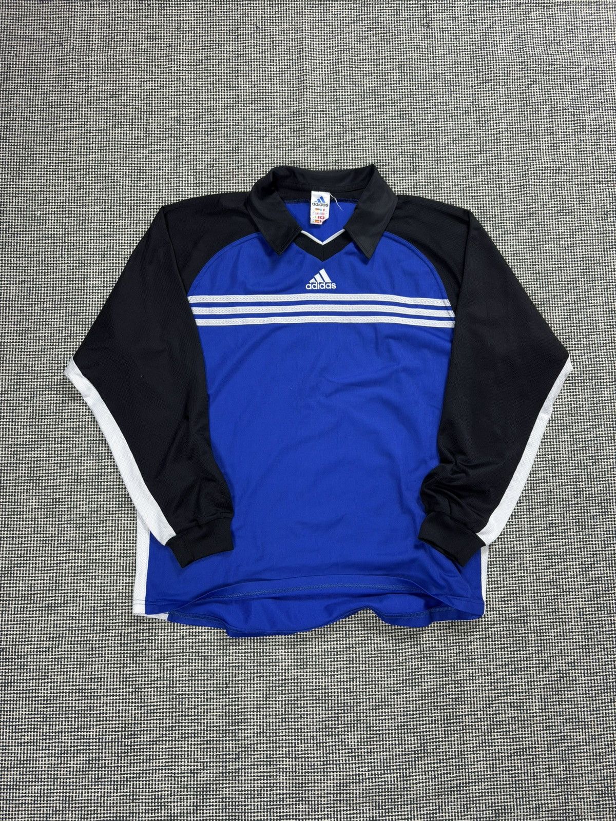 Adidas 90s adidas vintage soccer long sleeve jersey blokecore Size US XL / EU 56 / 4 - 1 Thumbnail