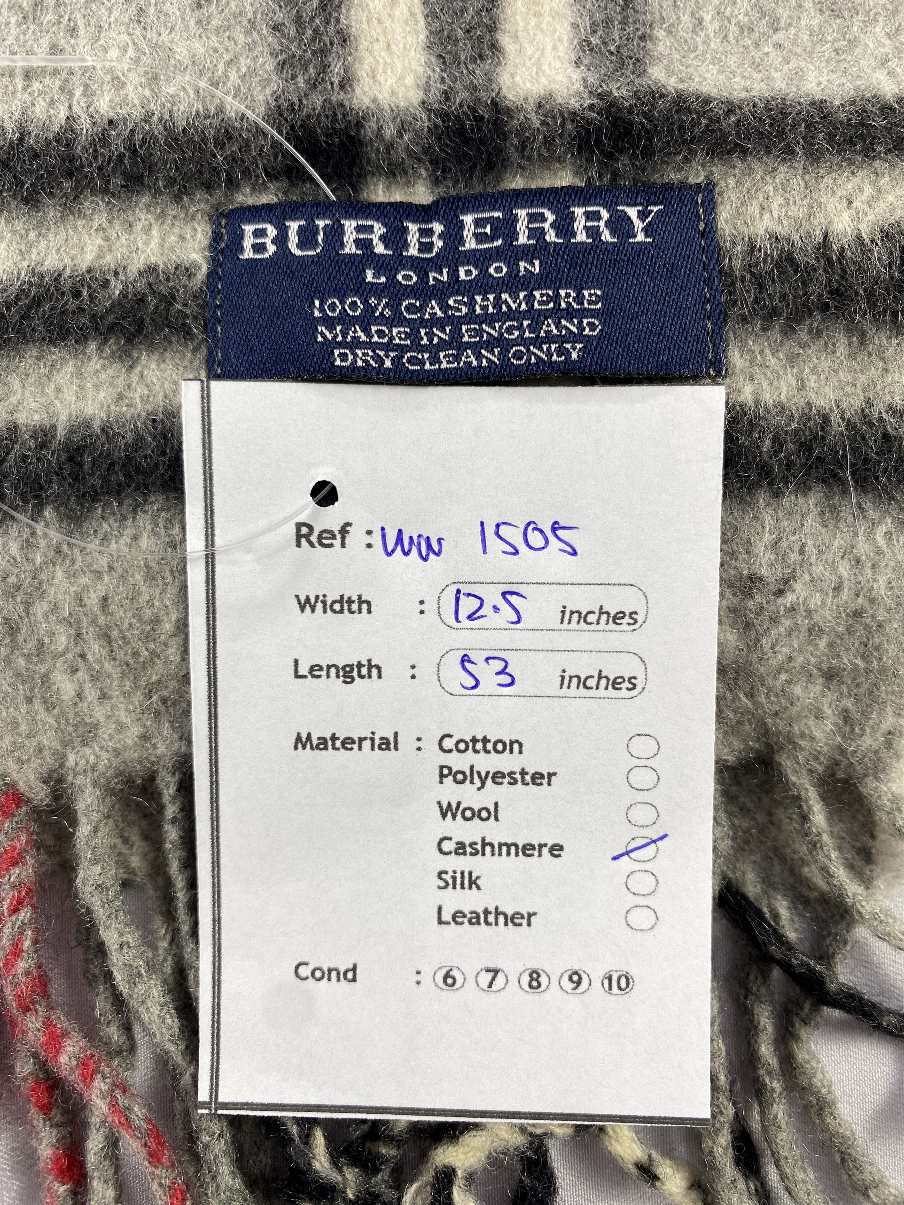 Burberry × Vintage Burberry Scarf / Muffler / Neckwear - WW1505 Size ONE SIZE - 7 Thumbnail