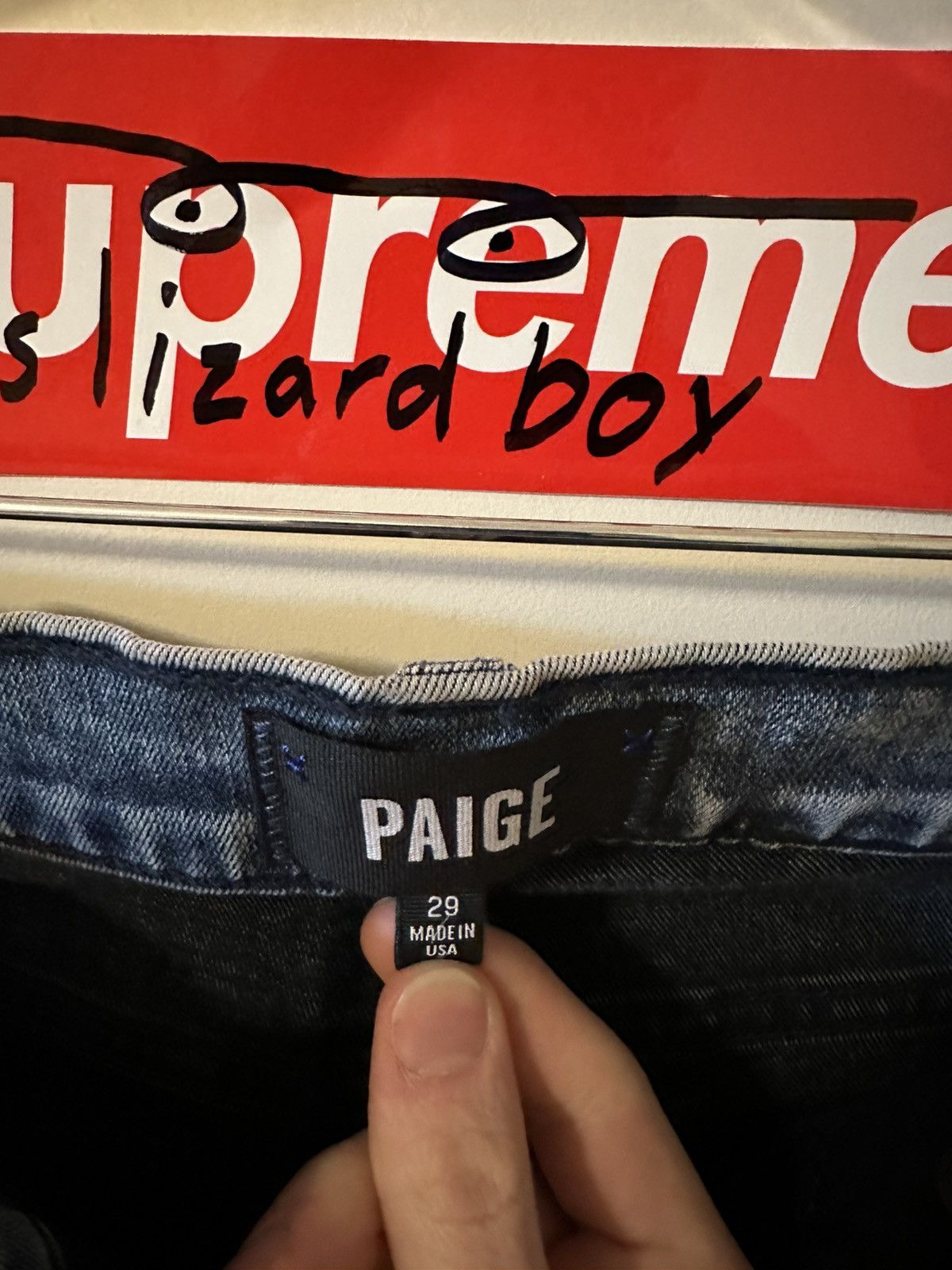 Paige Paige Lennox Jeans Blue Acid Wash Size US 29 - 3 Thumbnail