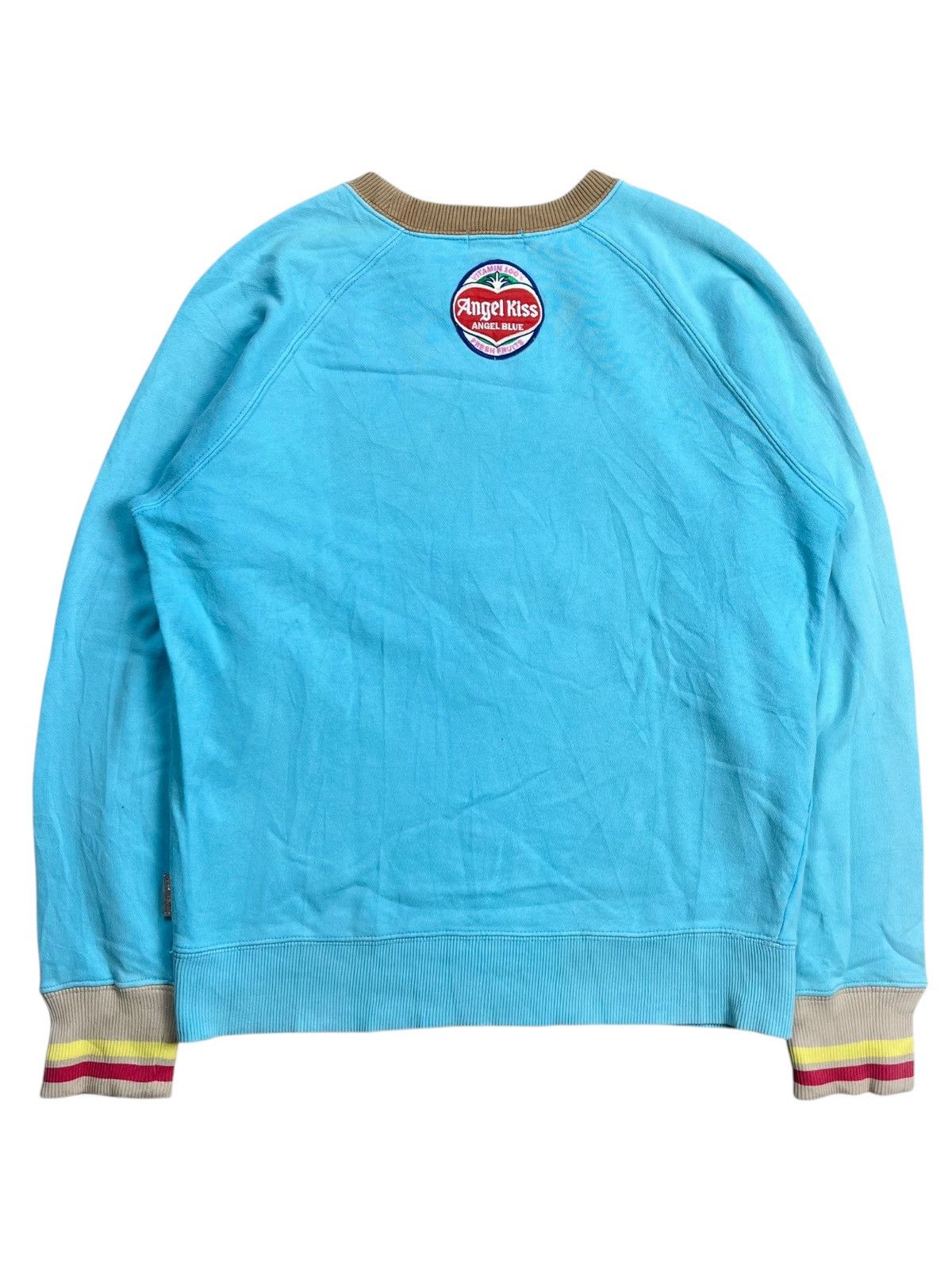 Angel Blue 2000s Angel Blue - Strawberry Guitar Patchwork Crewneck Size US M / EU 48-50 / 2 - 2 Thumbnail