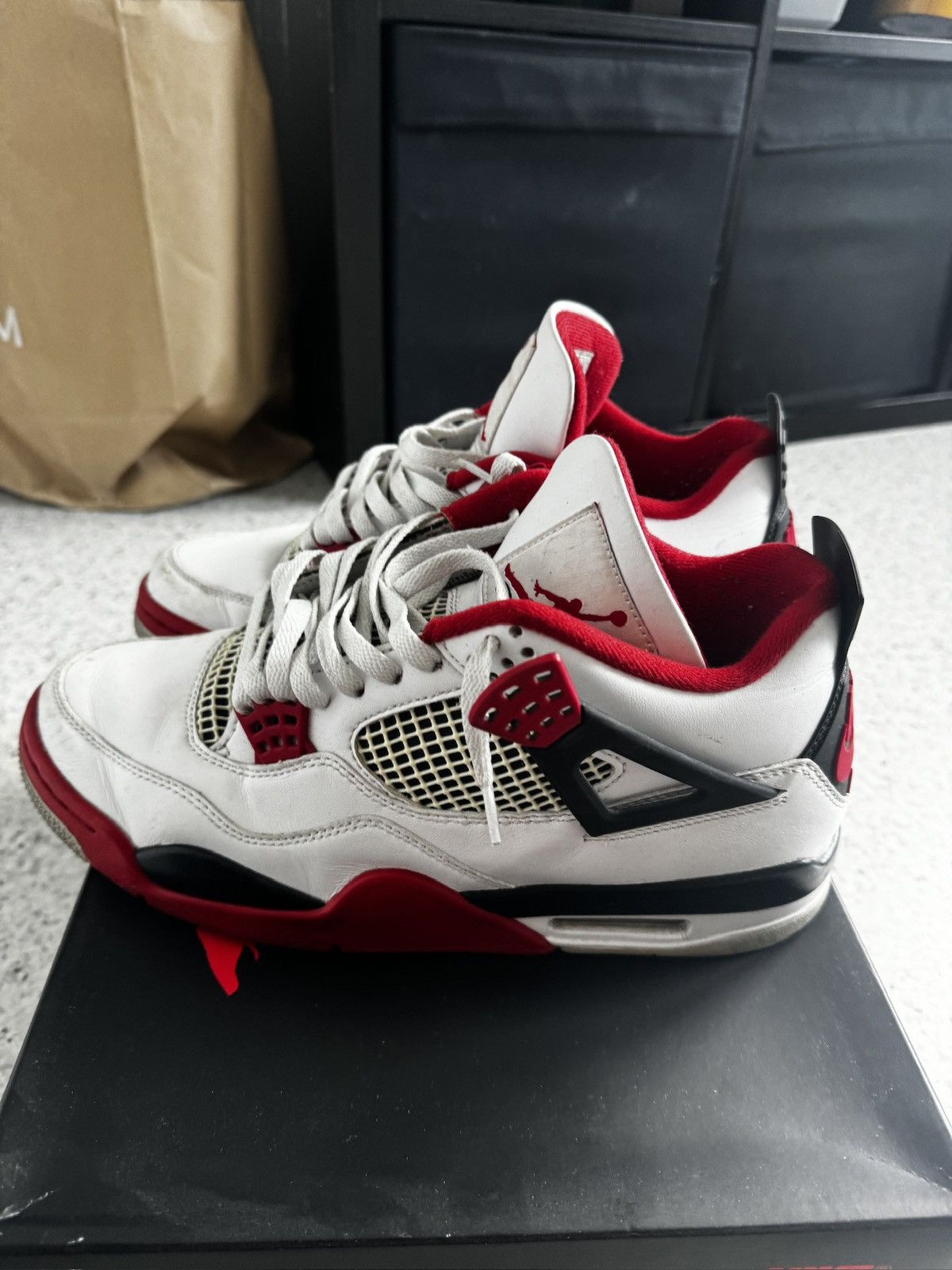 Jordan Brand × Nike Jordan 4 Fire Red UK 8.5/ US 9.5 Size US 8.5 / EU 41-42 - 4 Thumbnail