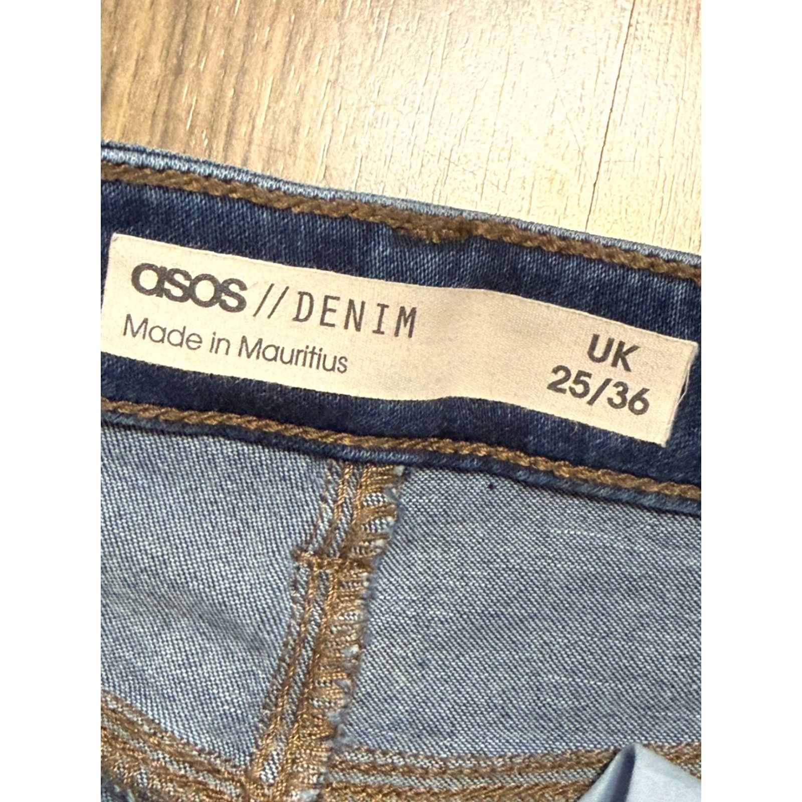 Asos ASOS Jeans, Women's Size 2 US, Blue Denim, Skinny High Rise, 5-Pocket, Stretch, Regular Fit, Machine Washable, Free Return Size 26" / US 2 / IT 38 - 5 Thumbnail