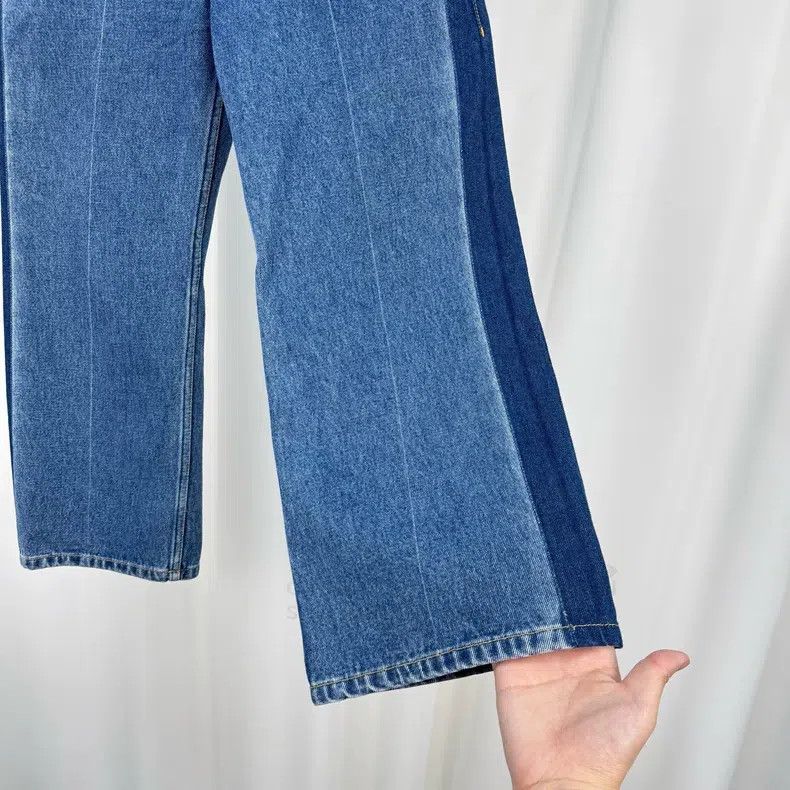 Balenciaga Balenciaga Washed Color Block Denim Pants Size US 36 / EU 52 - 4 Thumbnail