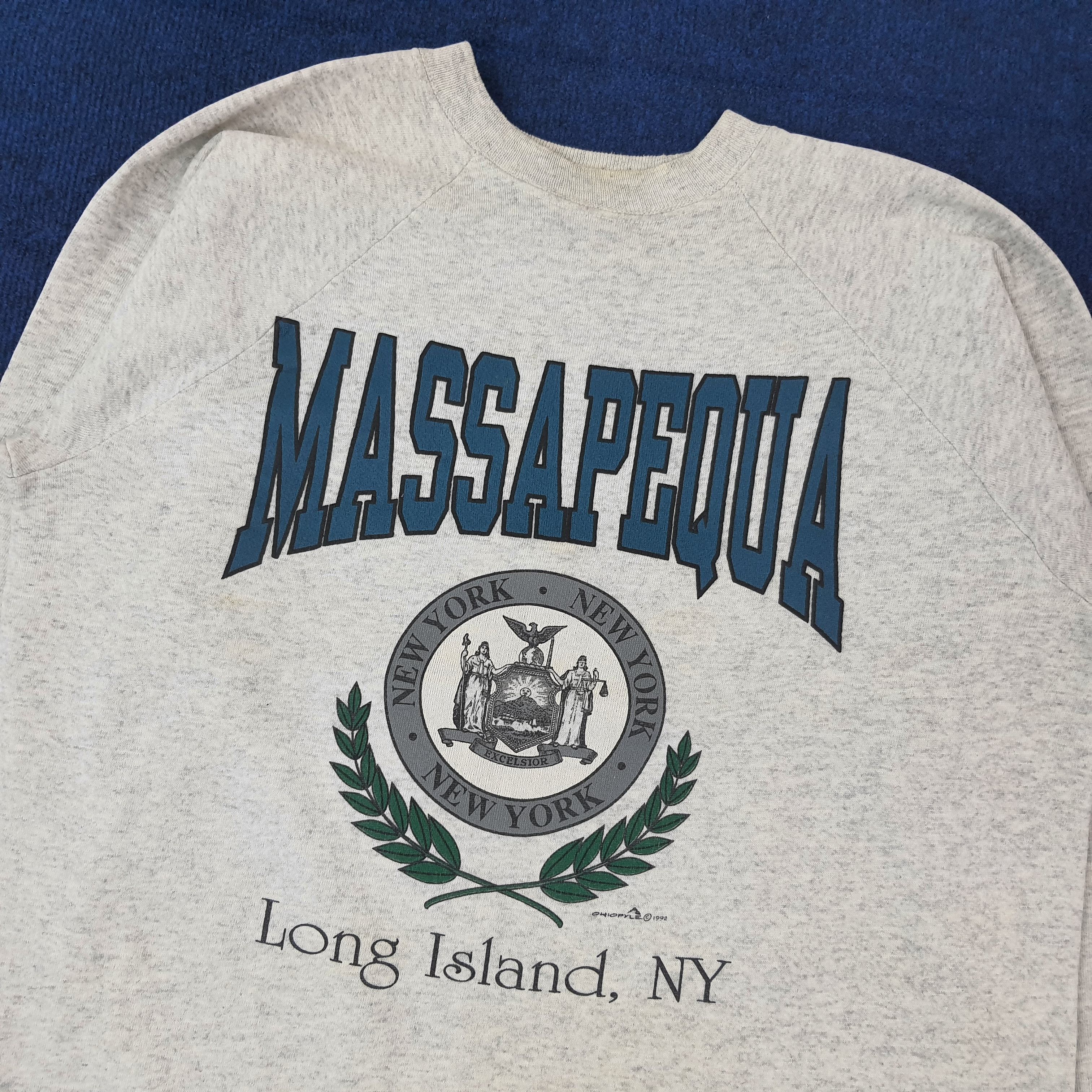 Vintage Vintage MASSAPEQUA Long Island New York Sweatshirt C257N5 Size US L / EU 52-54 / 3 - 2 Thumbnail