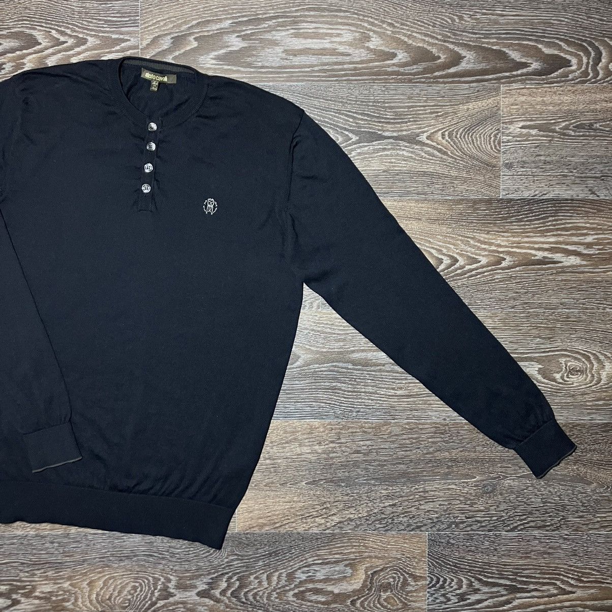 Roberto Cavalli ROBERTO CAVALLI Cotton Cashmere Button Up Sweater Size US L / EU 52-54 / 3 - 2 Thumbnail