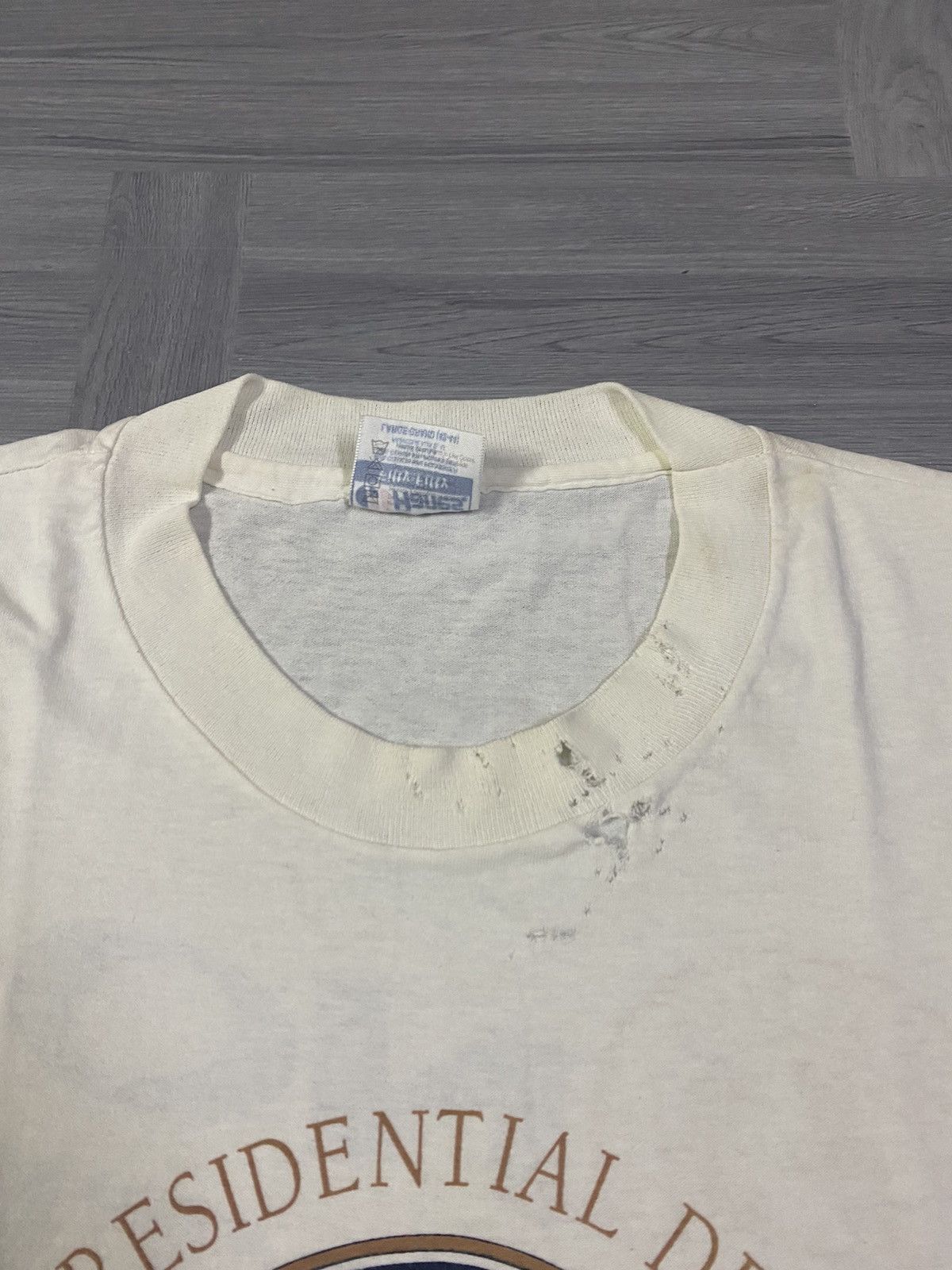 Vintage Vintage 1992 President GeorgeBush Distress Tee Size US L / EU 52-54 / 3 - 9 Thumbnail