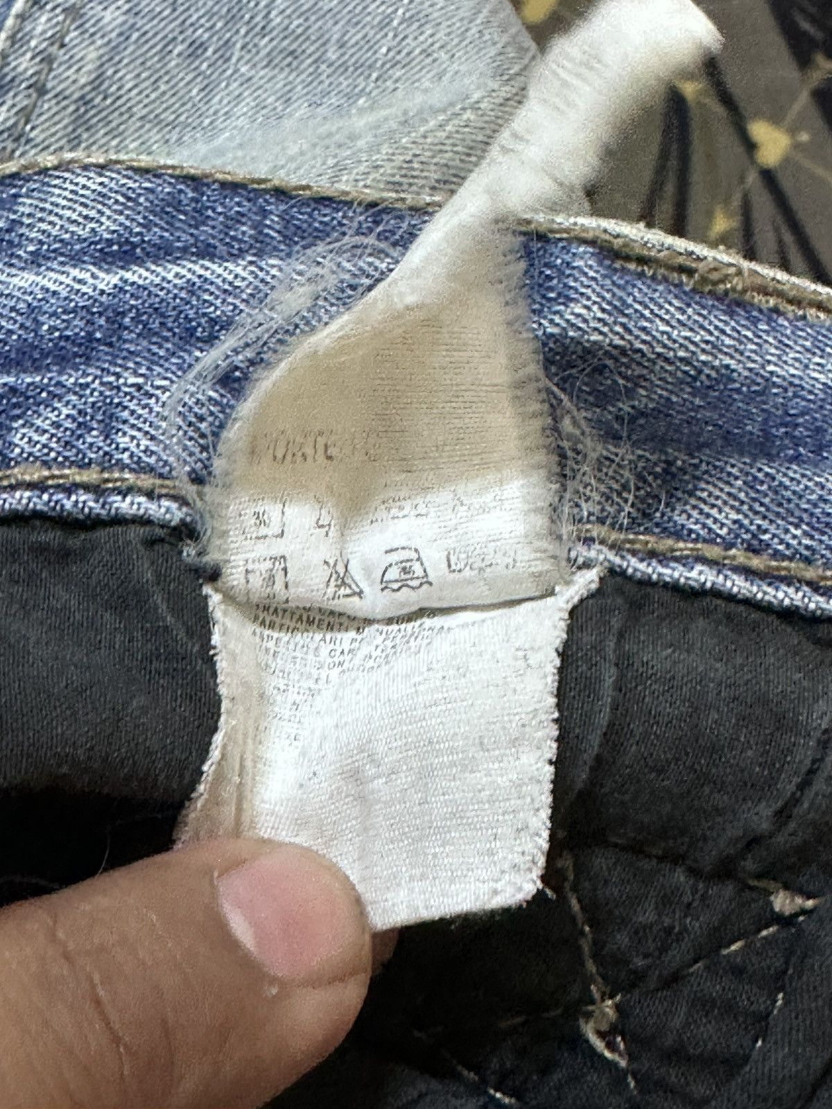 4GSELLER Vintage Alcott Paratrooper Airbone Personal Studded Denim Size US 33 - 12 Thumbnail
