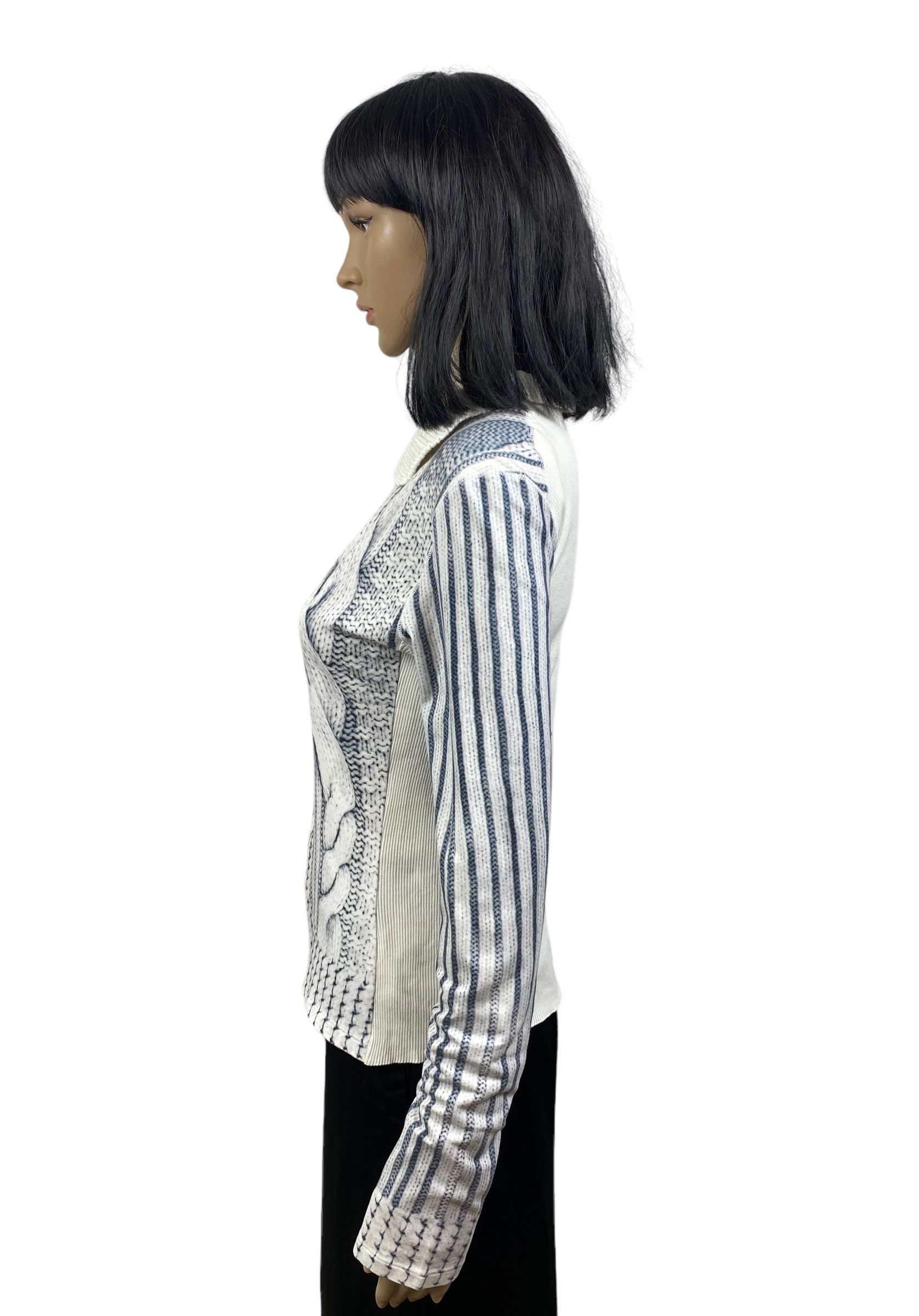 Other marc cain printed collared knit zip sweater size 3 Size L / US 10 / IT 46 - 4 Thumbnail