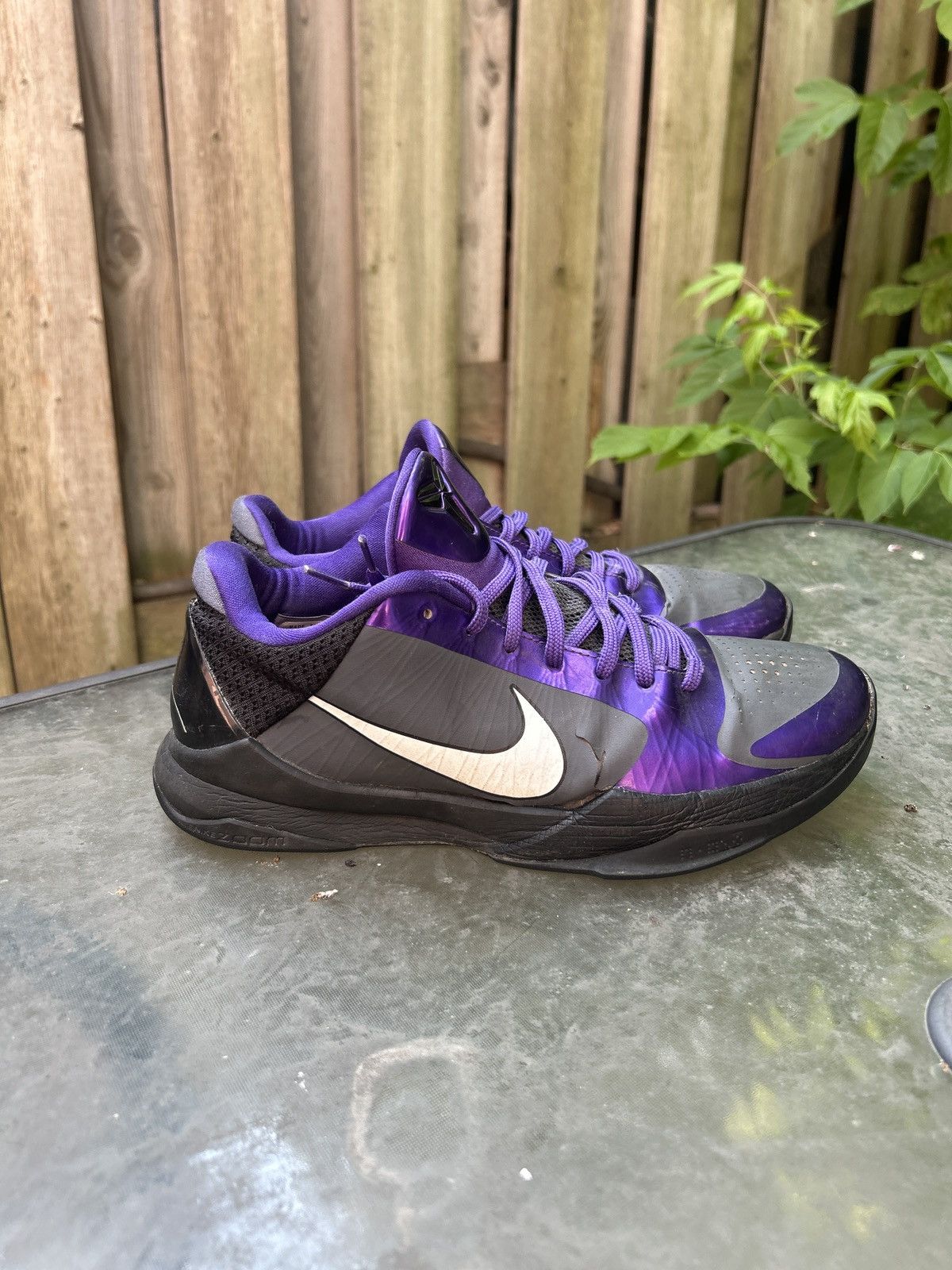 Nike Nike ID Zoom Kobe 5 Purple / Grey Black Nike I.D colorway Size US 9 / EU 42 - 2 Thumbnail