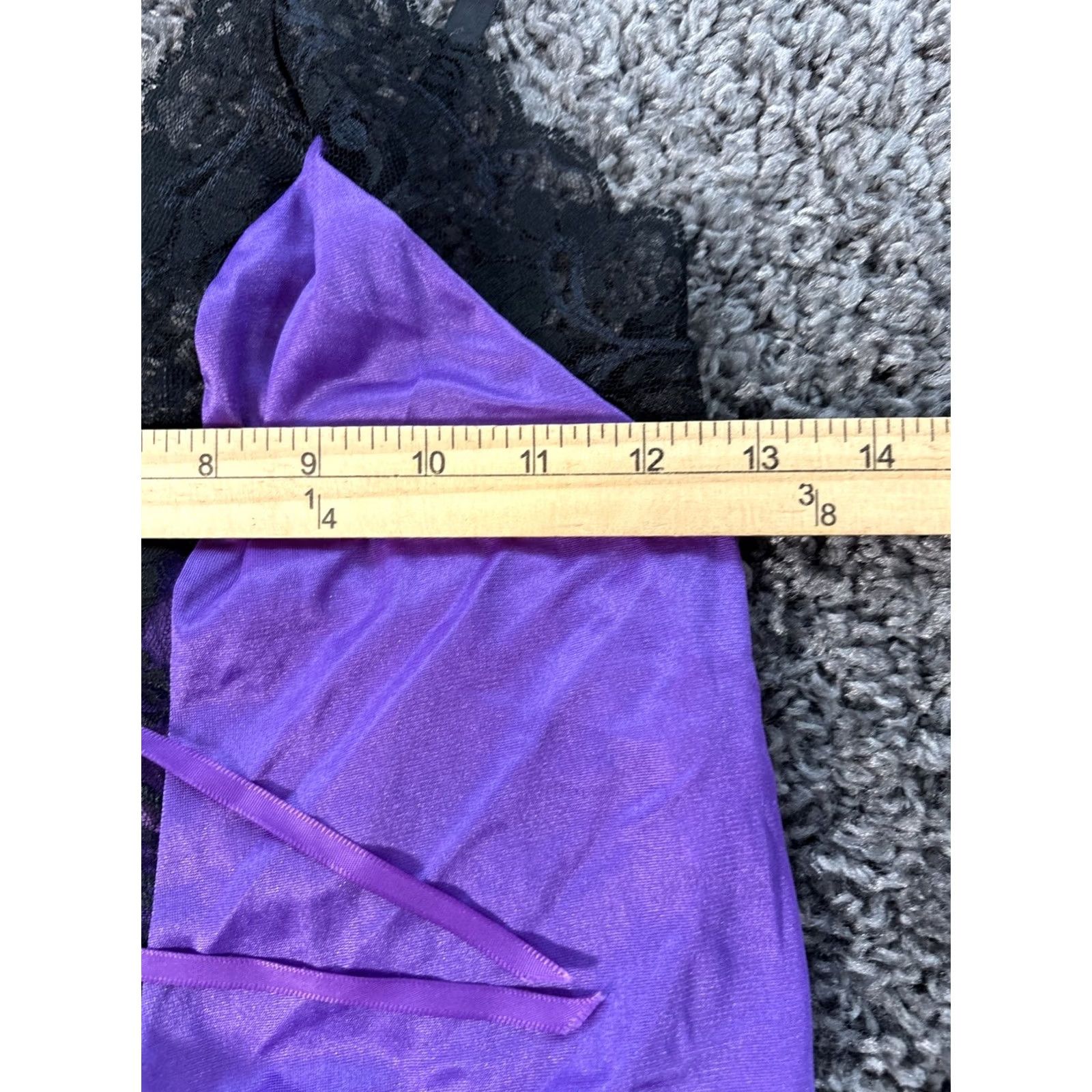 Vintage VINTAGE Innermost Camisole Top Womens Medium Purple Floral Lace Tie 90s Womens M Purple Lace Innermost Top Camisole Size M / US 6-8 / IT 42-44 - 3 Thumbnail