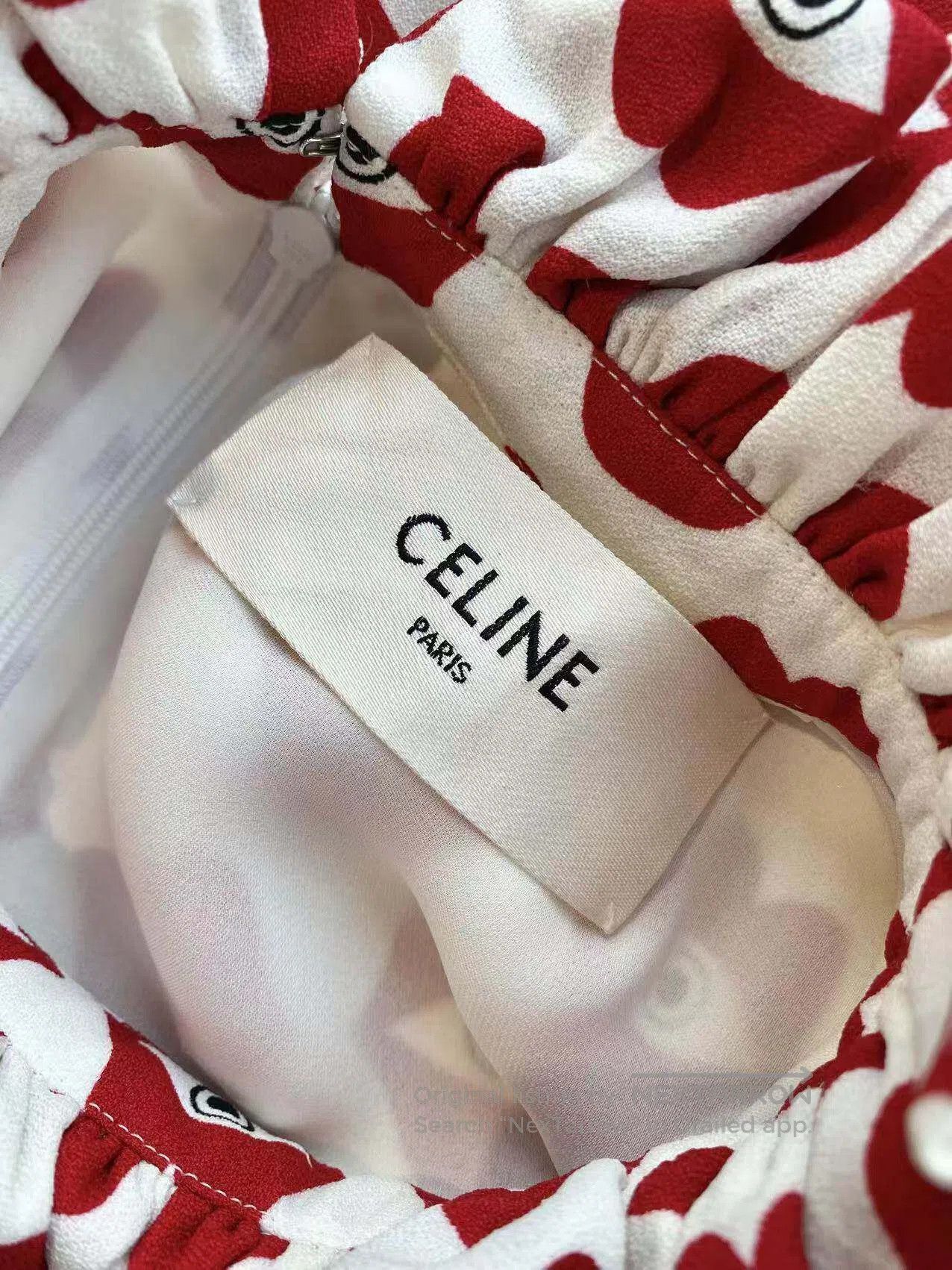 Celine Celine Full of eye pattern logo print dress| Size XXS / US 00 / IT 34 - 5 Thumbnail
