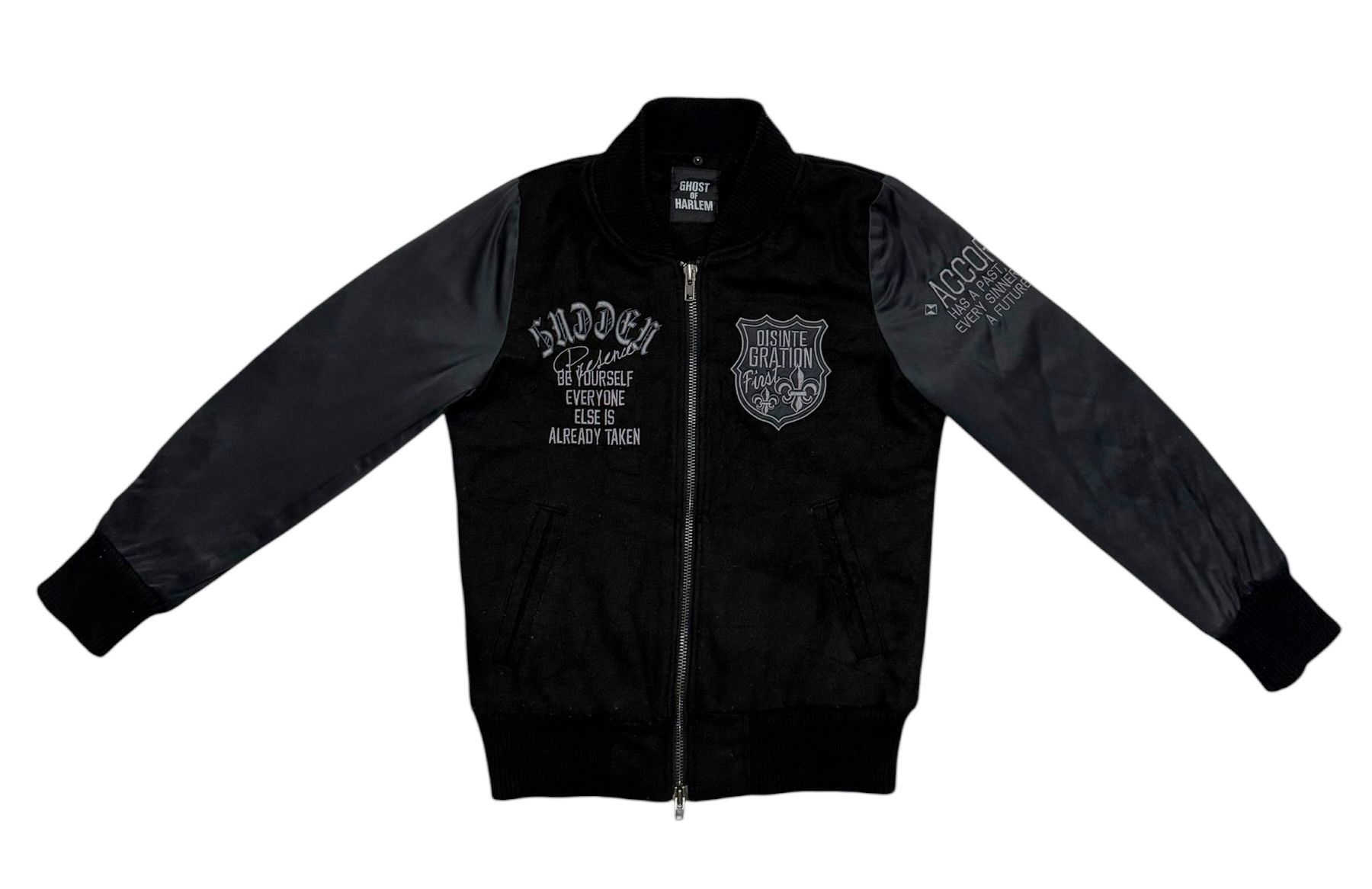 Japanese Brand Ghost Of Harlem Skull Wool Varsity Jacket Size US S / EU 44-46 / 1 - 4 Thumbnail