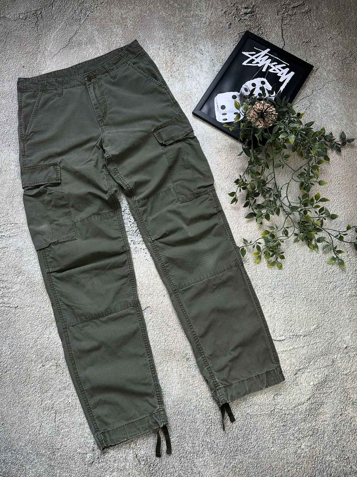 Carhartt × Vintage Vintage cargo pants carhartt boxy fit Size US 34 / EU 50 - 6 Thumbnail