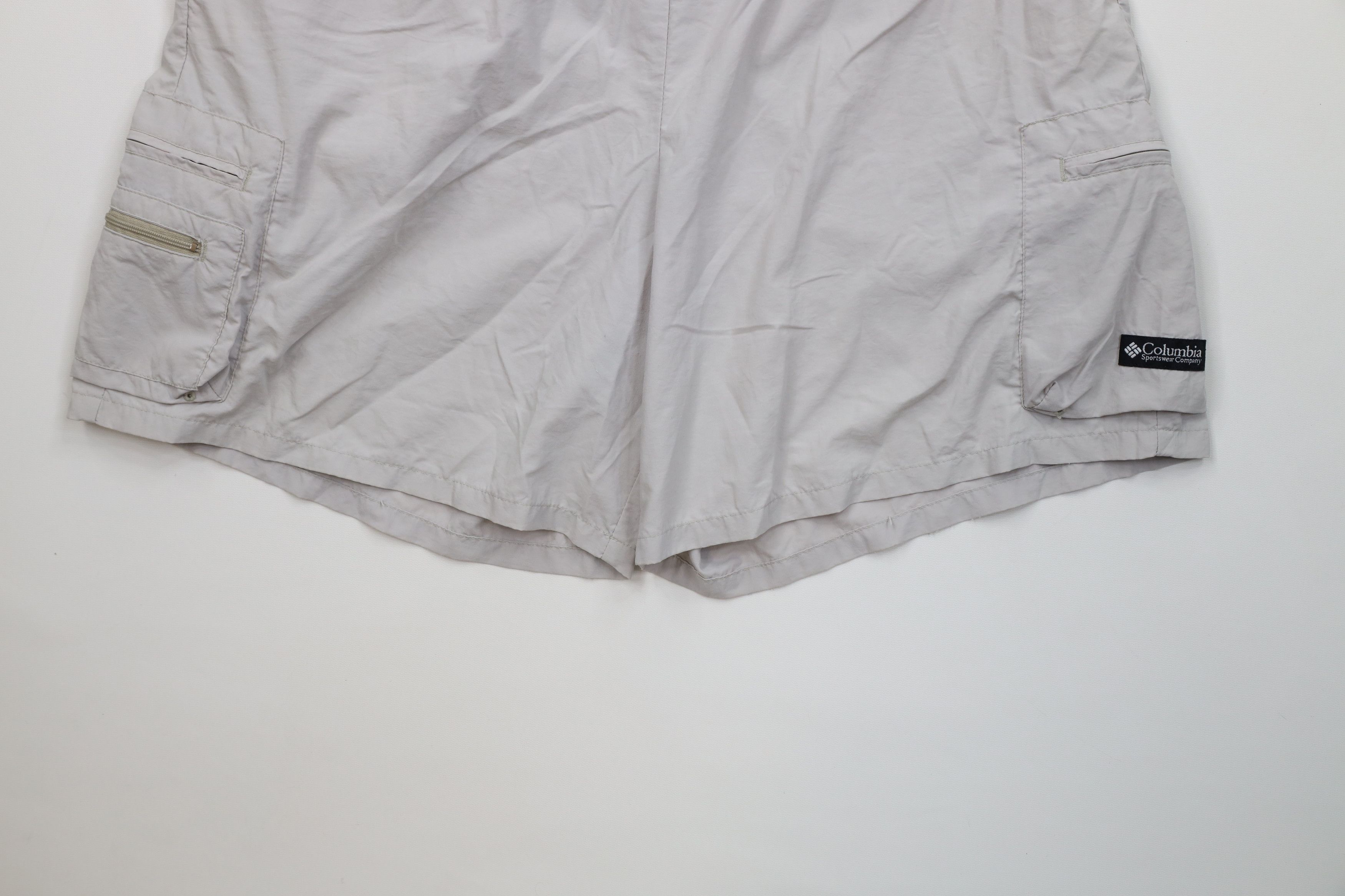 Columbia Vintage 90s Columbia Above Knee Belted Trekking Cargo Shorts Size US 34 / EU 50 - 4 Thumbnail
