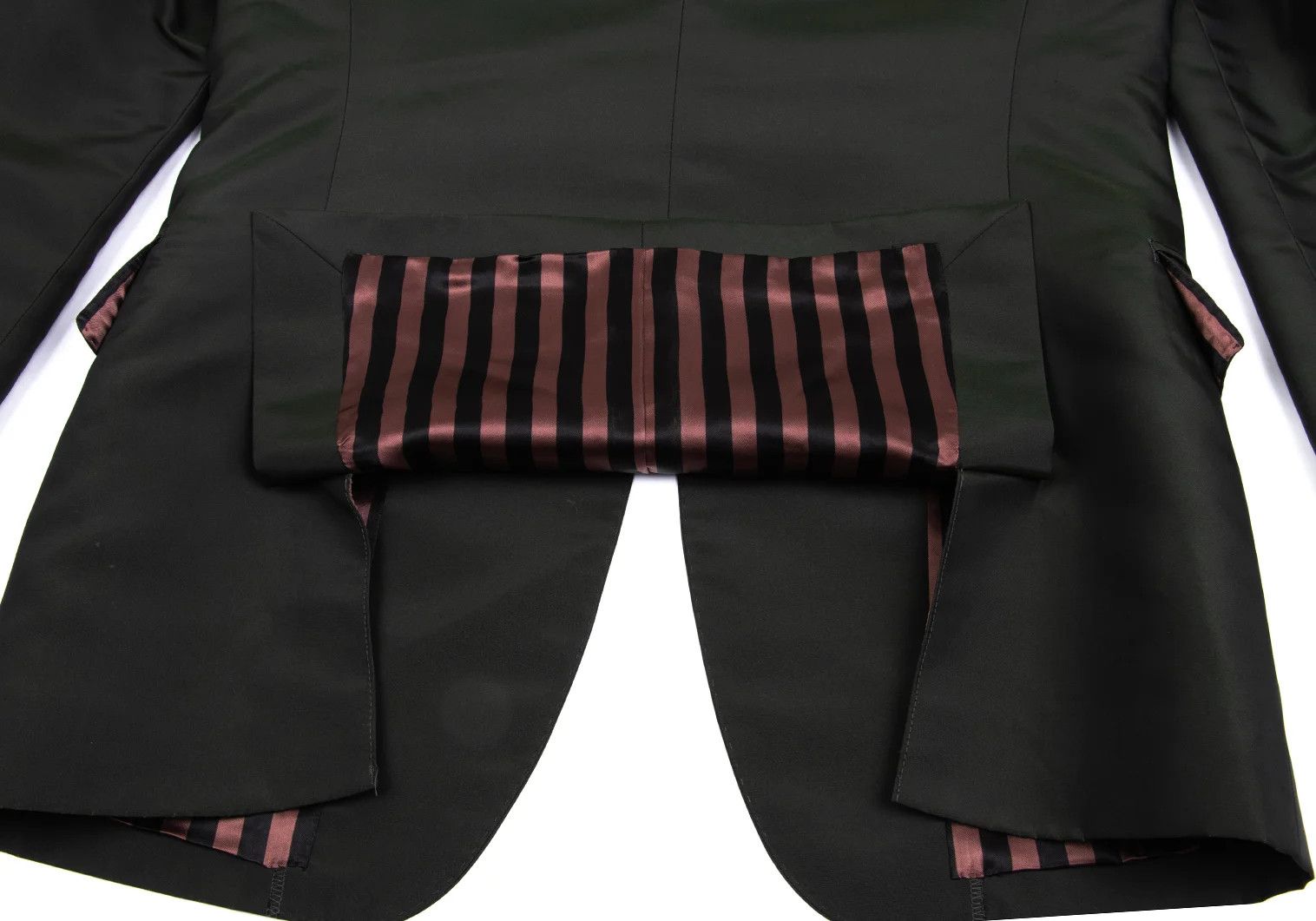Jean Paul Gaultier Striped Lining Jacket in Deep Green Size 48 Size US M / EU 48-50 / 2 - 16 Thumbnail