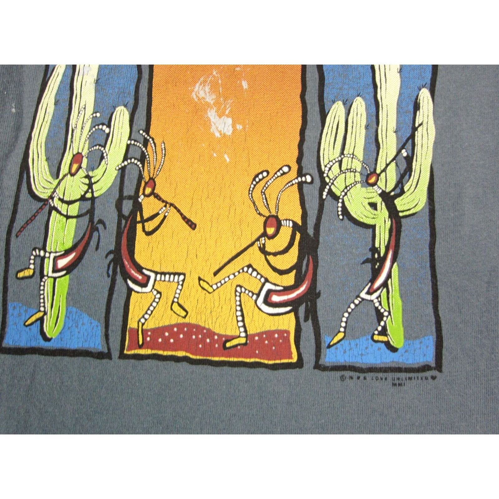 Vintage M & O Vintage Scottsdale Arizona Shirt Adult Medium Blue Moon Cactus Desert Mens Y2K Shirt Size US M / EU 48-50 / 2 - 4 Thumbnail