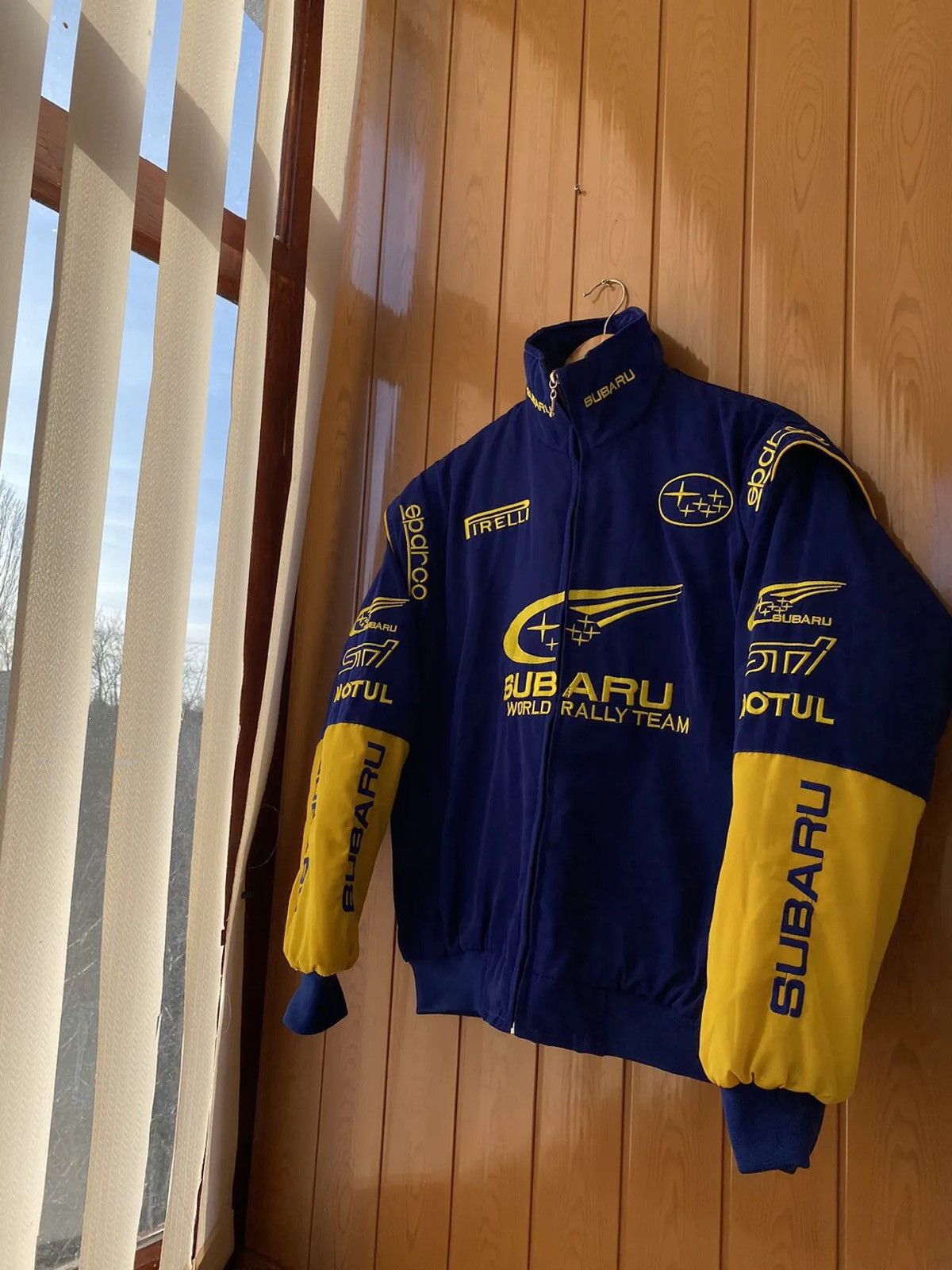 極美品　SUBARU WORLD RALLY TEAM STIジャケットLサイズ Subaru 555 World Rally Team STI Formula 1 Racing Jacket Size M | eBay