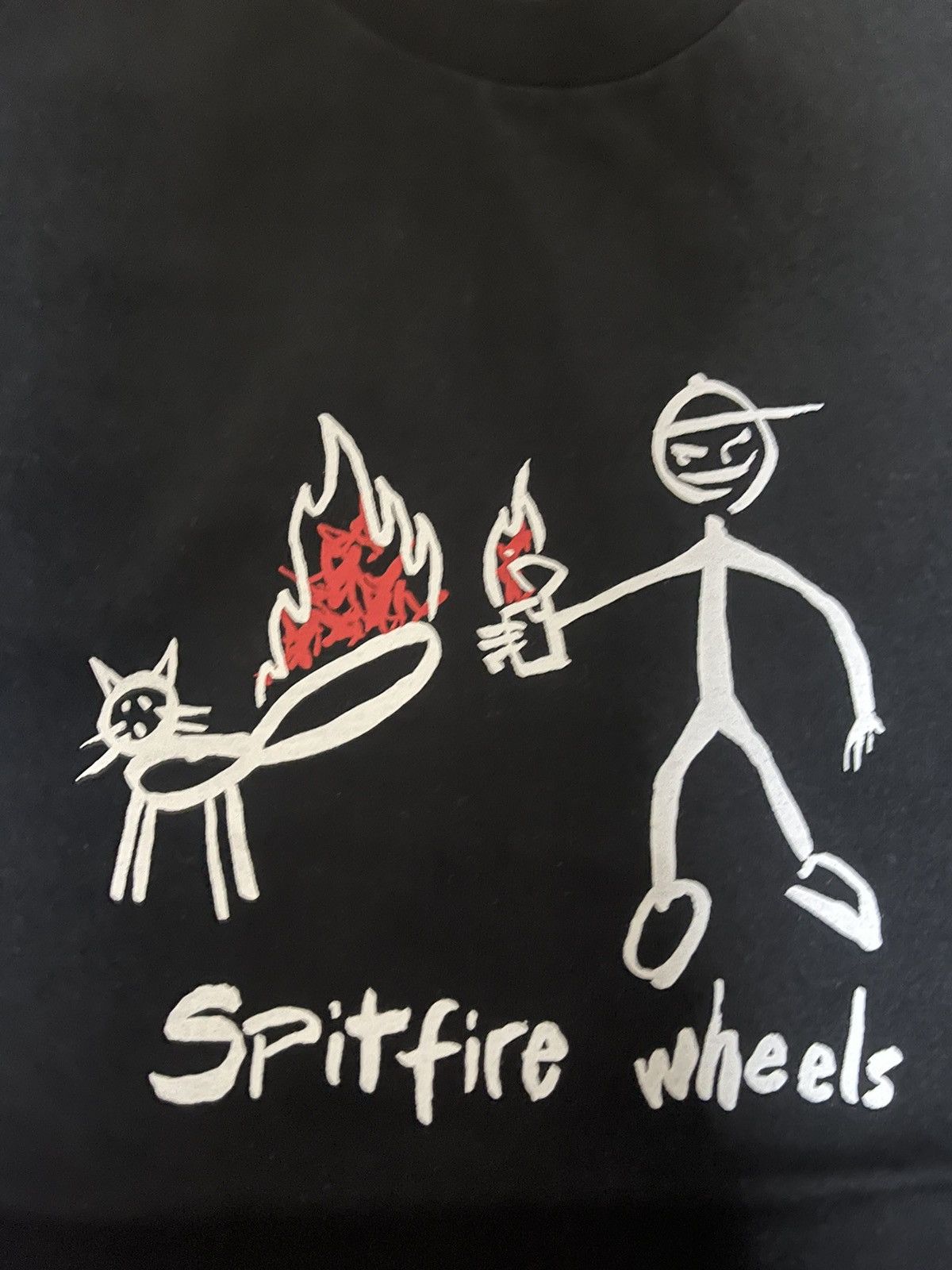 Supreme Supreme spitfire cat tee black new Size US M / EU 48-50 / 2 - 2 Thumbnail