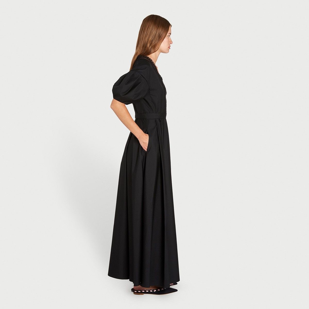 Giambattista Valli Giambattista Valli Black Midi Dress Size M / US 6-8 / IT 42-44 - 2 Thumbnail