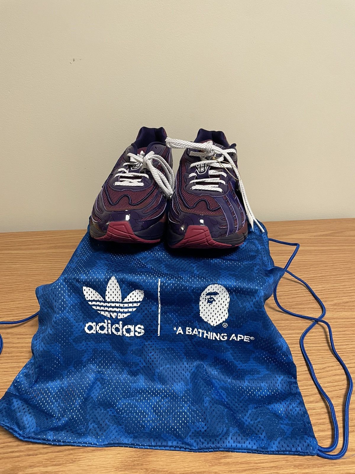 Adidas × Bape Men’s 12.5 Purple Bape Adidas Orketro Dead Stock Size US 12.5 / EU 45-46 - 1 Thumbnail