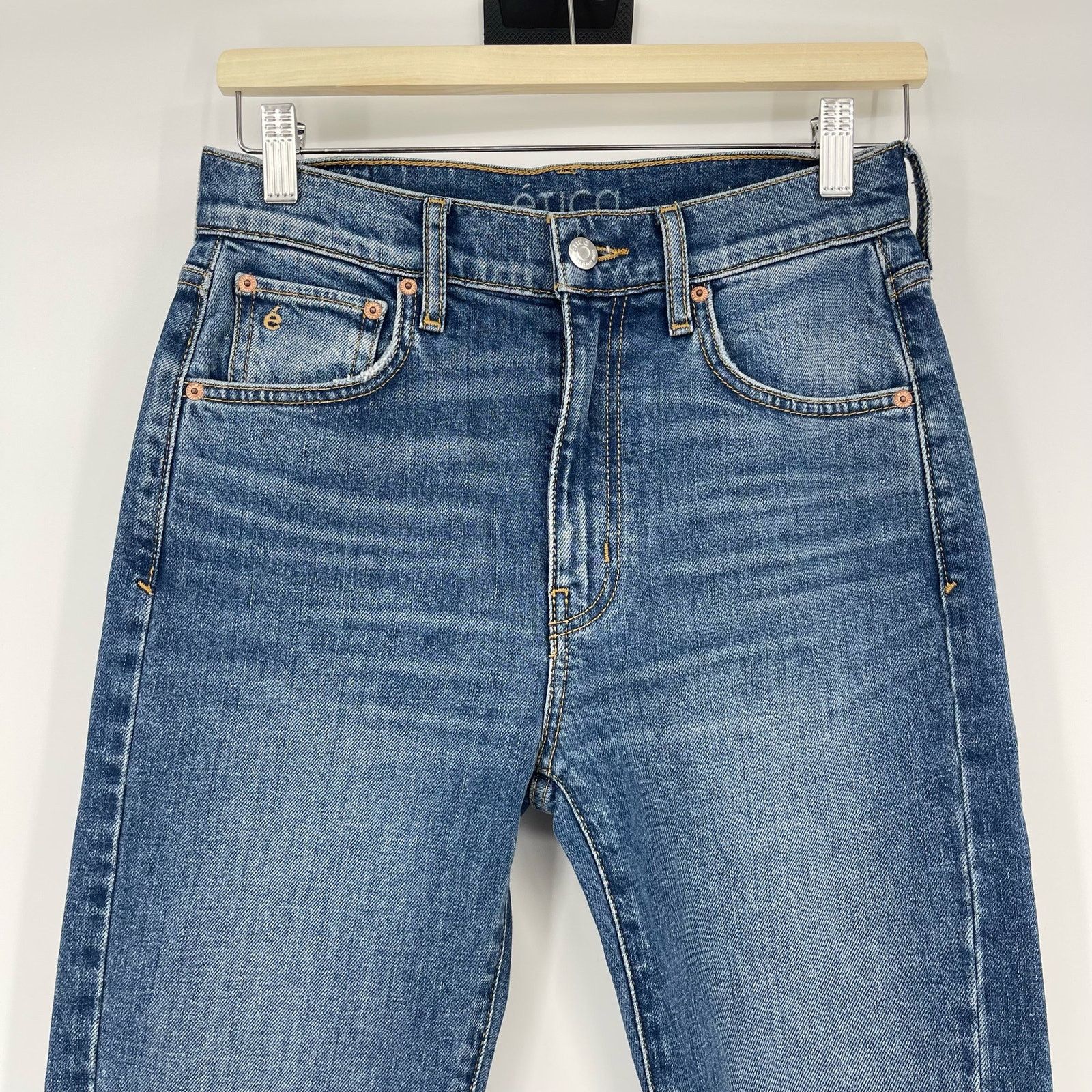 ETICA Etica | Twisted Seam Slim Split Hem Jeans Riverside Wash 26 Size 26" / US 2 / IT 38 - 4 Thumbnail