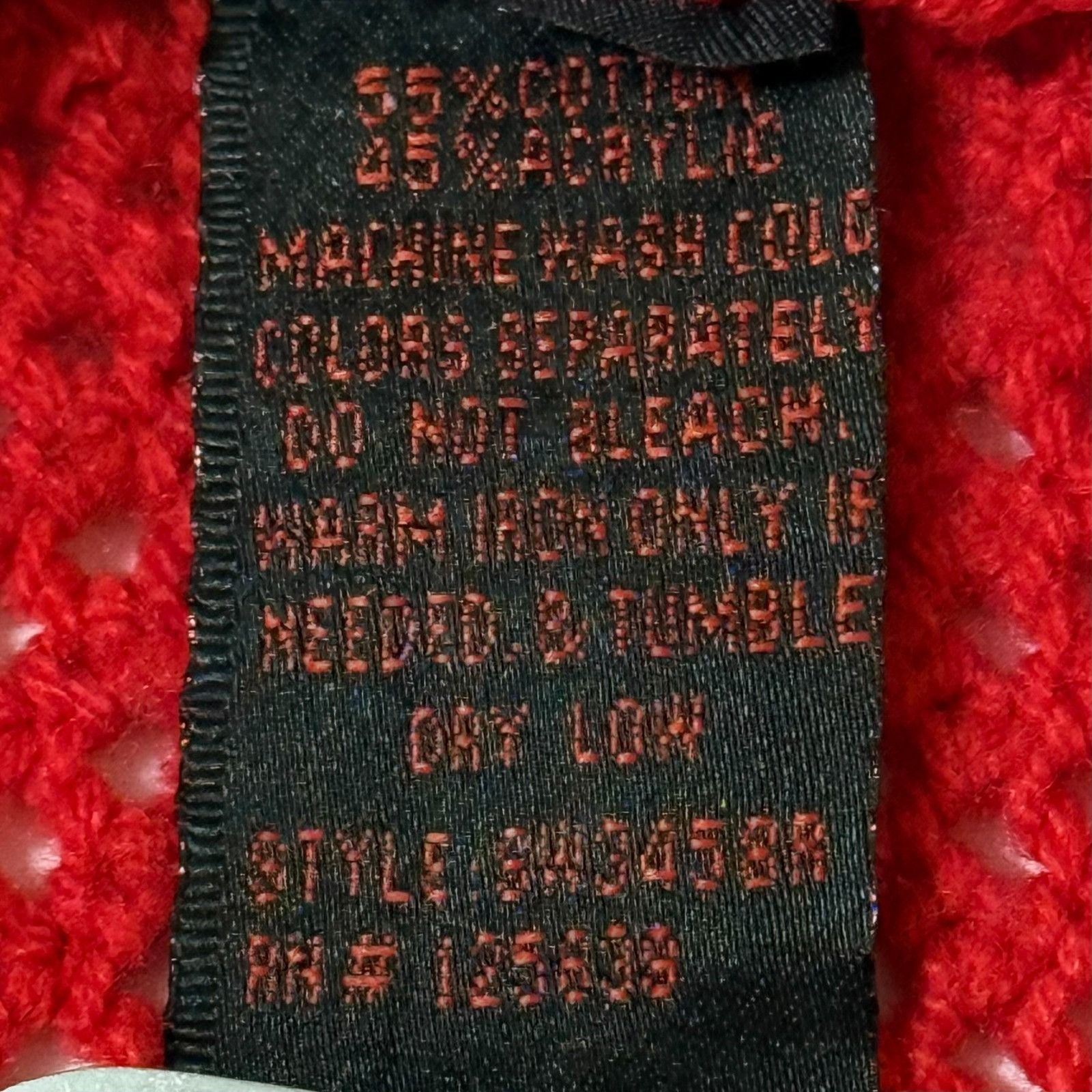 Other Yoki Numbers Open Knit Sweater Red Womens M Stretch Long Sle Size M / US 6-8 / IT 42-44 - 7 Thumbnail