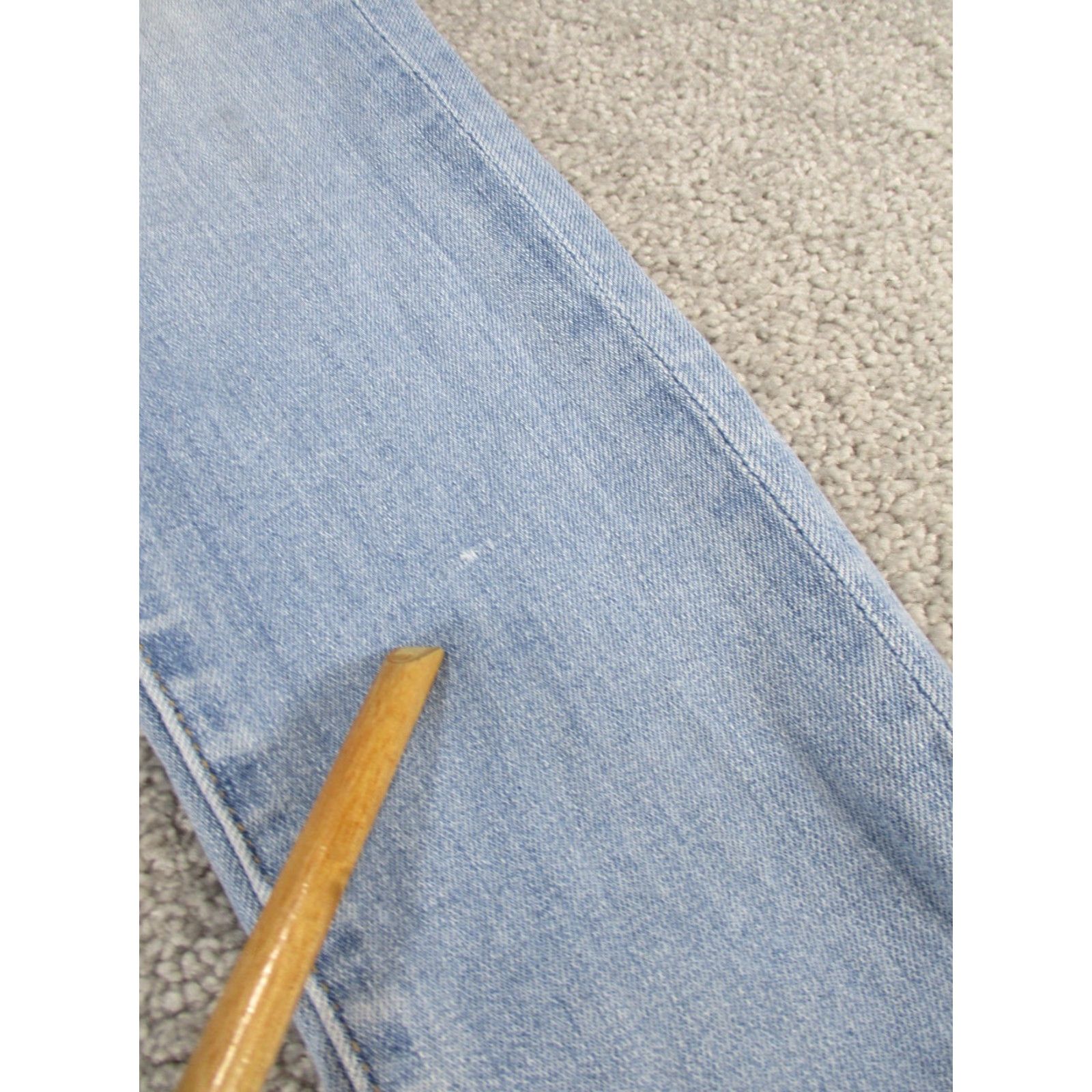 AG Jeans AG Jeans Womens 25 Light Wash Denim Raw Hem Low Rise Skinny Jeans Blue Size 42" / US 20 - 2 Thumbnail