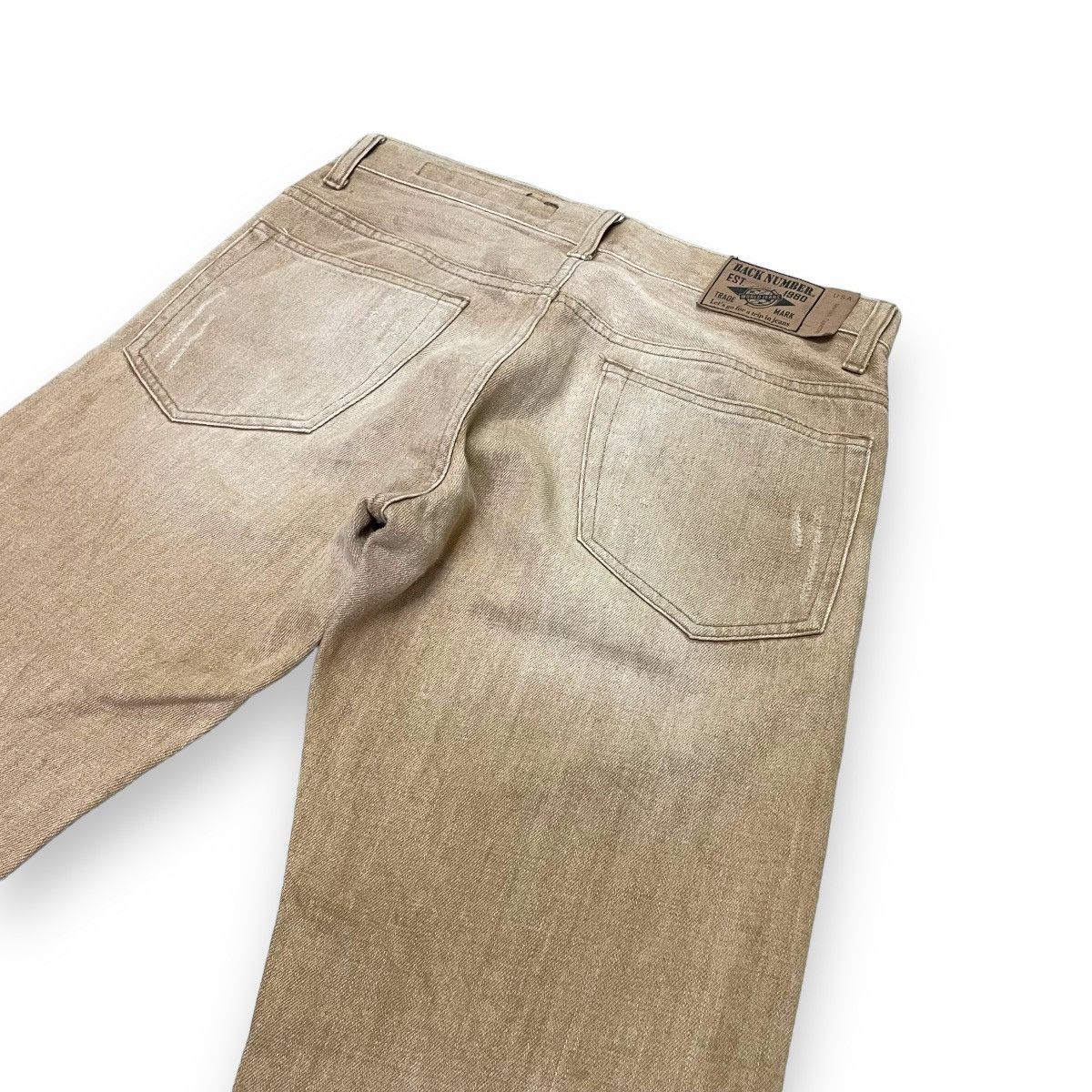 GOA 🇯🇵 BACK NUMBER DISTRESSED DENIM PANTS Size US 30 / EU 46 - 7 Thumbnail