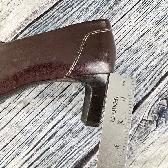 Other Vintage Paul Green Dark Brown Leather Mid-Heel Dress Shoes Size US 8.5 / IT 38.5 - 9 Thumbnail