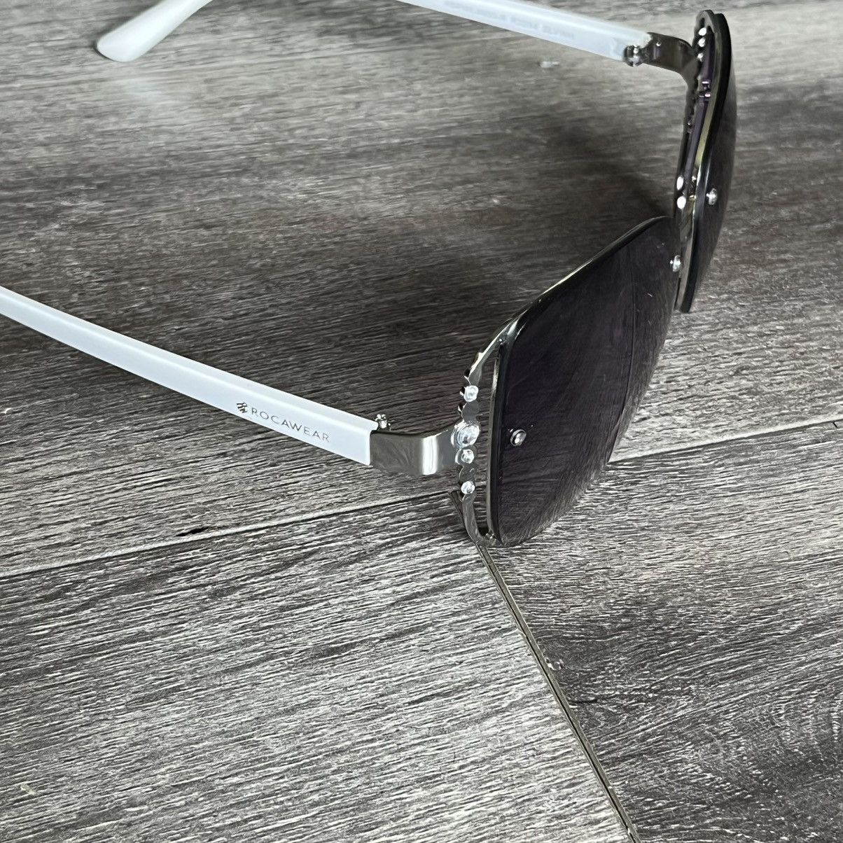 Rocawear × Vintage Vintage Y2K Rocawear Studded Sunglasses Ladies White/Purple Size ONE SIZE - 3 Thumbnail