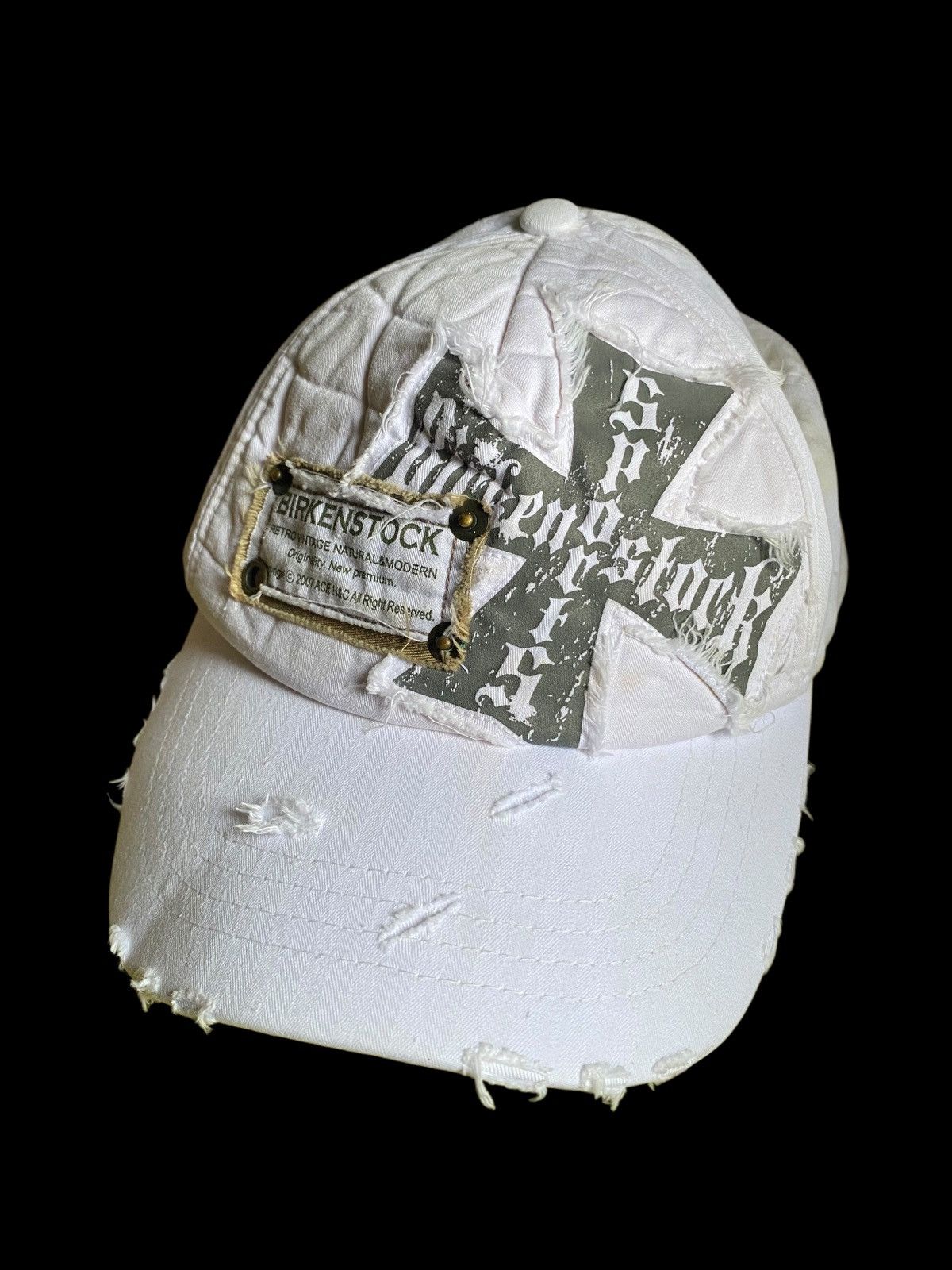 If Six Was Nine × Le Grande Bleu (L.G.B.) Punk style distressed hat Size ONE SIZE - 1 Thumbnail