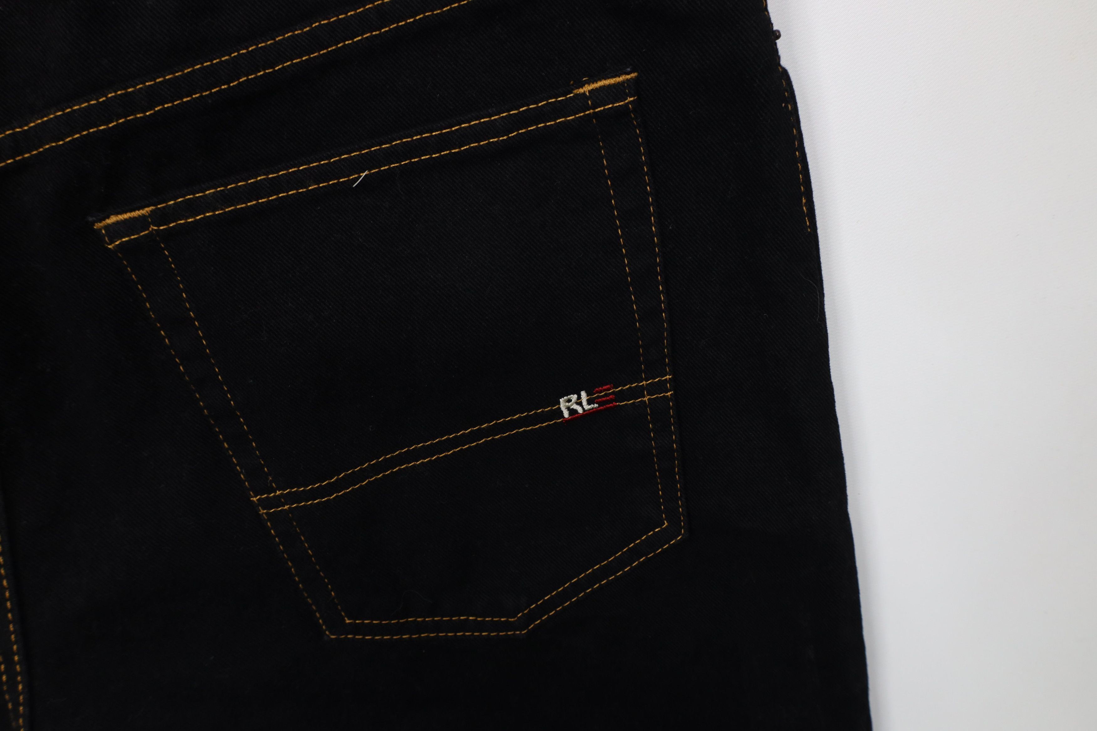 Polo Ralph Lauren Vintage 90s Ralph Lauren Loose Fit Wide Leg Jeans Black Size US 38 / EU 54 - 15 Thumbnail