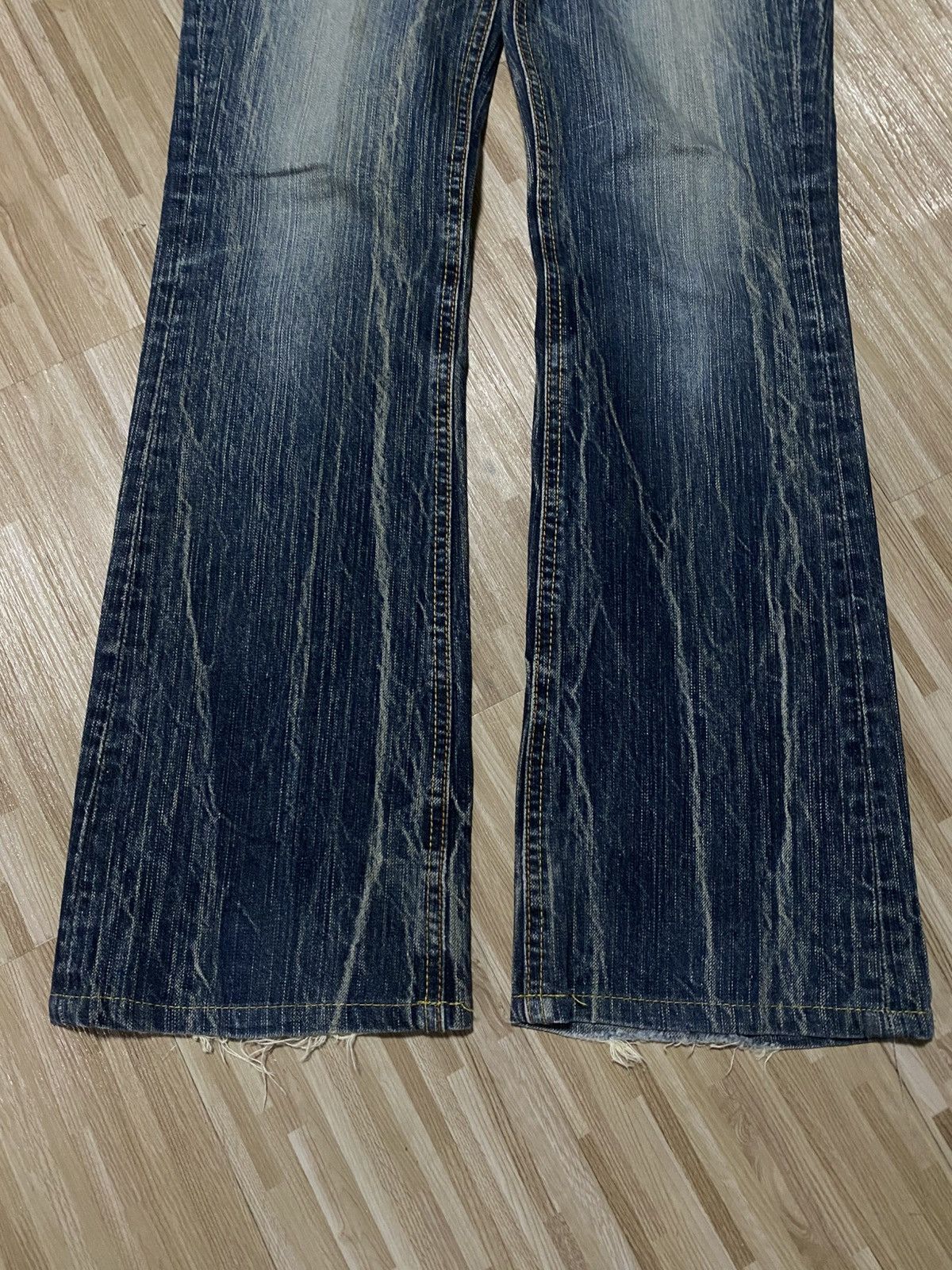 Edwin × Japanese Brand 💥INSANE 90s EDWIN RUSTY MUDWASH💥BOOTCUT RARE Size US 28 / EU 44 - 6 Thumbnail