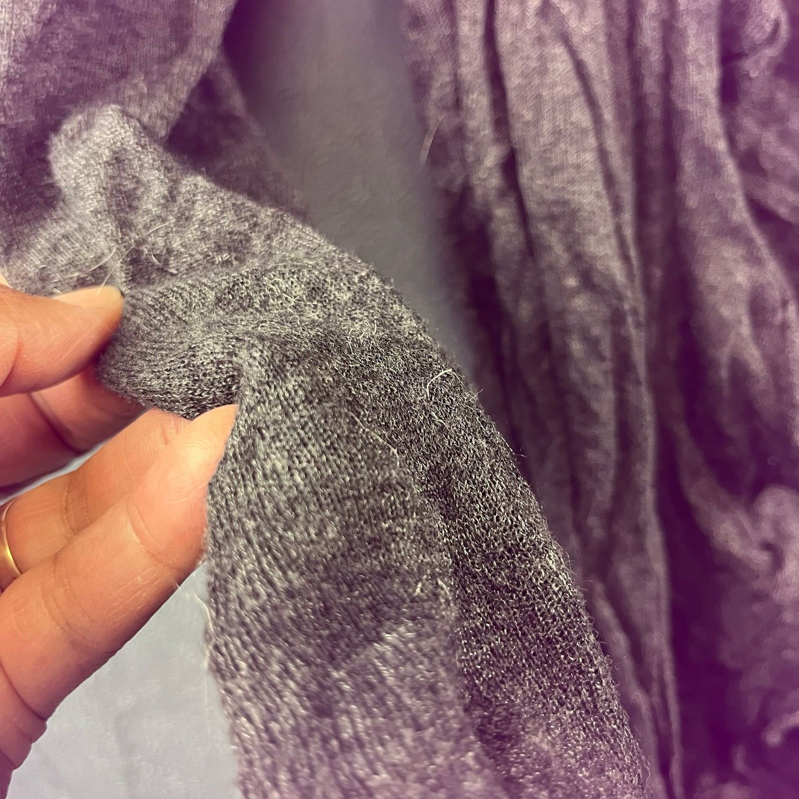 Eileen Fisher Eileen Fisher Cardigan Sweater Womens XS Grey Silk Cashmere Size XS / US 0-2 / IT 36-38 - 4 Thumbnail
