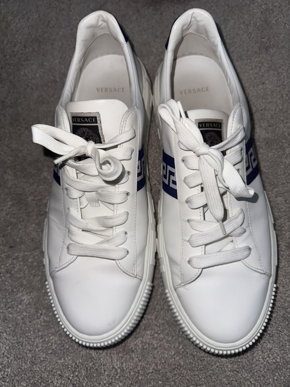 Versace Versace Greta-Detail Leather Sneakers Size US 11 / EU 44 - 3 Thumbnail