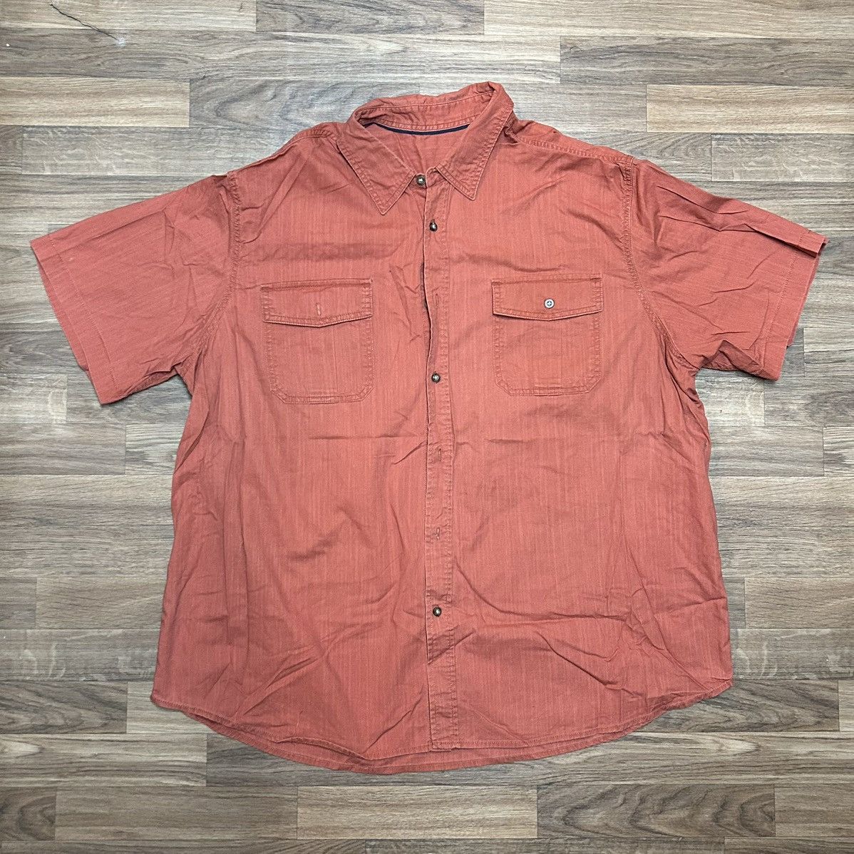 Other Men's Red Button Down Short Sleeve Collared Shirt Large Size US L / EU 52-54 / 3 - 1 Thumbnail