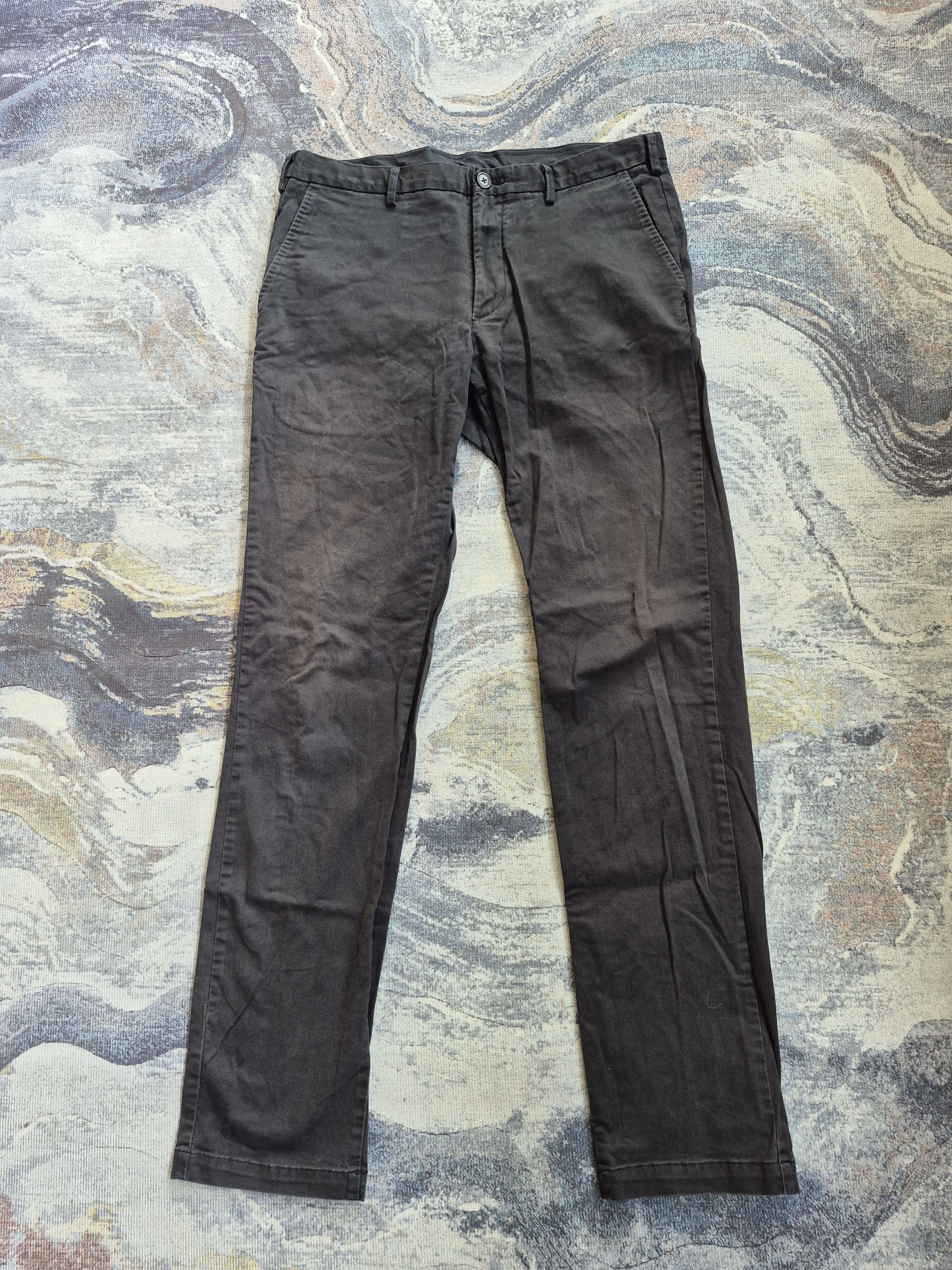 Uniqlo 🔥 Uniqlo Black Cotton Long Pants Size US 34 / EU 50 - 1 Thumbnail