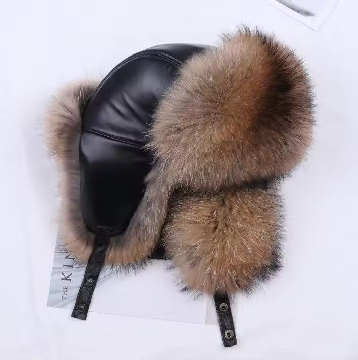 Japanese Brand Real Fur Ushanka Winter Russian Hat Size M Size ONE SIZE - 3 Thumbnail