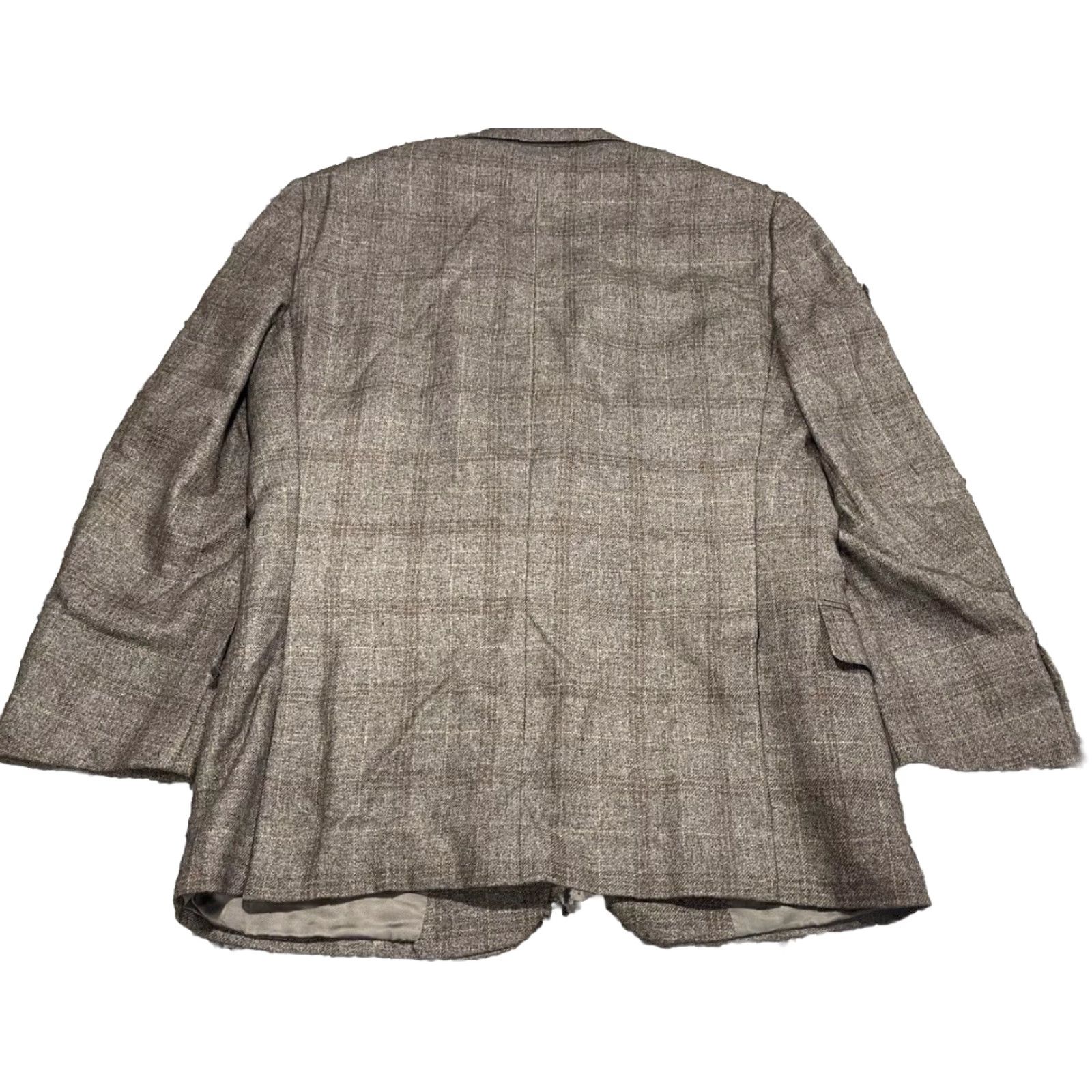 Ermenegildo Zegna ERMENEGILDO ZEGNA Blazer Jacket Plaid Windowpane Cashmere Silk Blend Multicolor 40R Men Size 40R - 5 Thumbnail