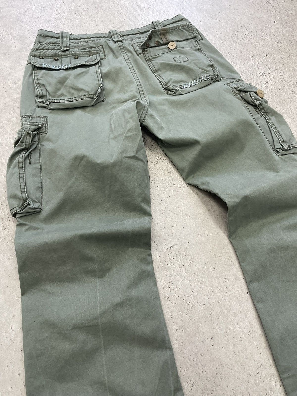 Japanese Brand Cargo baggy washed carhartt style pants wude leg y2k Size US 32 / EU 48 - 12 Thumbnail